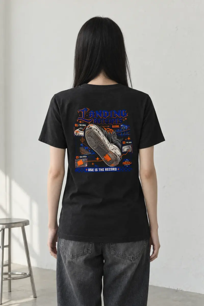"Landing Receipts" Heavyweight Unisex Crewneck T-shirt