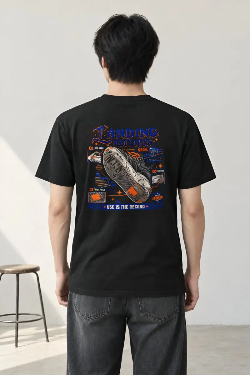 "Landing Receipts" Heavyweight Unisex Crewneck T-shirt
