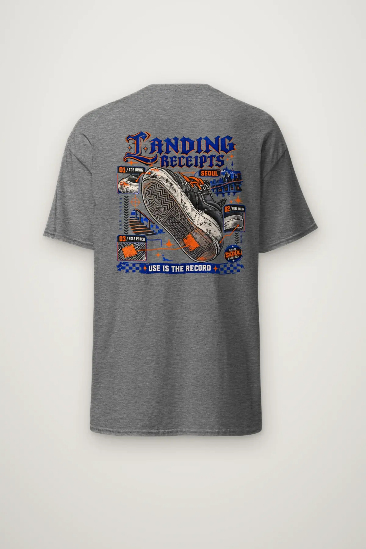 "Landing Receipts" Heavyweight Unisex Crewneck T-shirt
