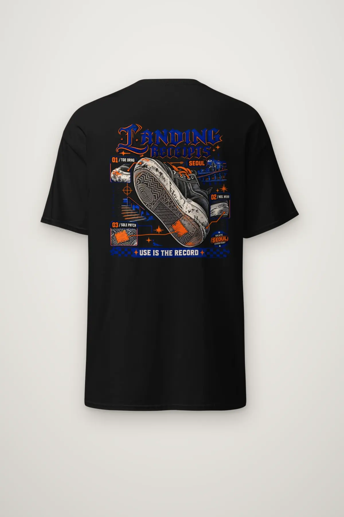 "Landing Receipts" Heavyweight Unisex Crewneck T-shirt