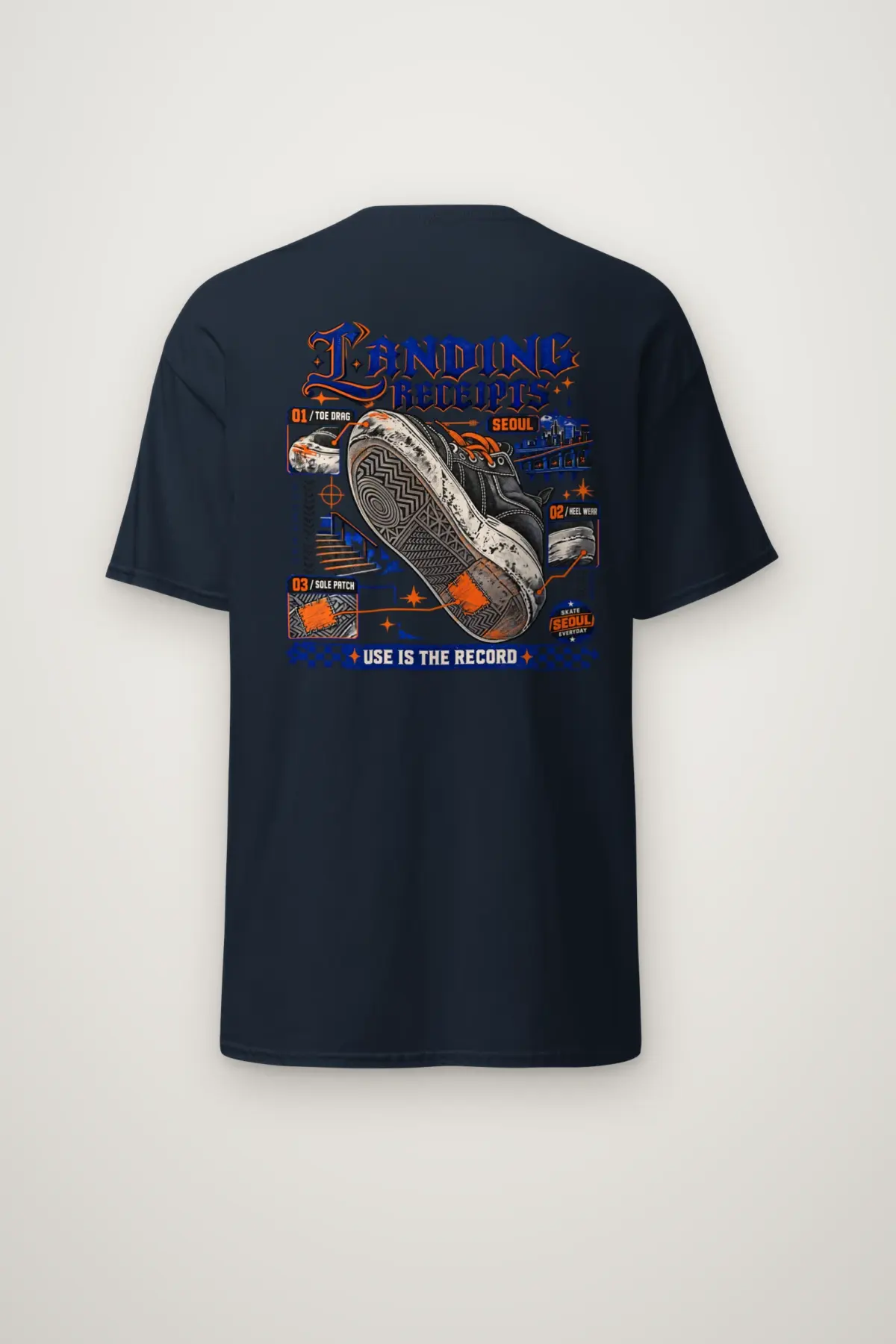 "Landing Receipts" Heavyweight Unisex Crewneck T-shirt