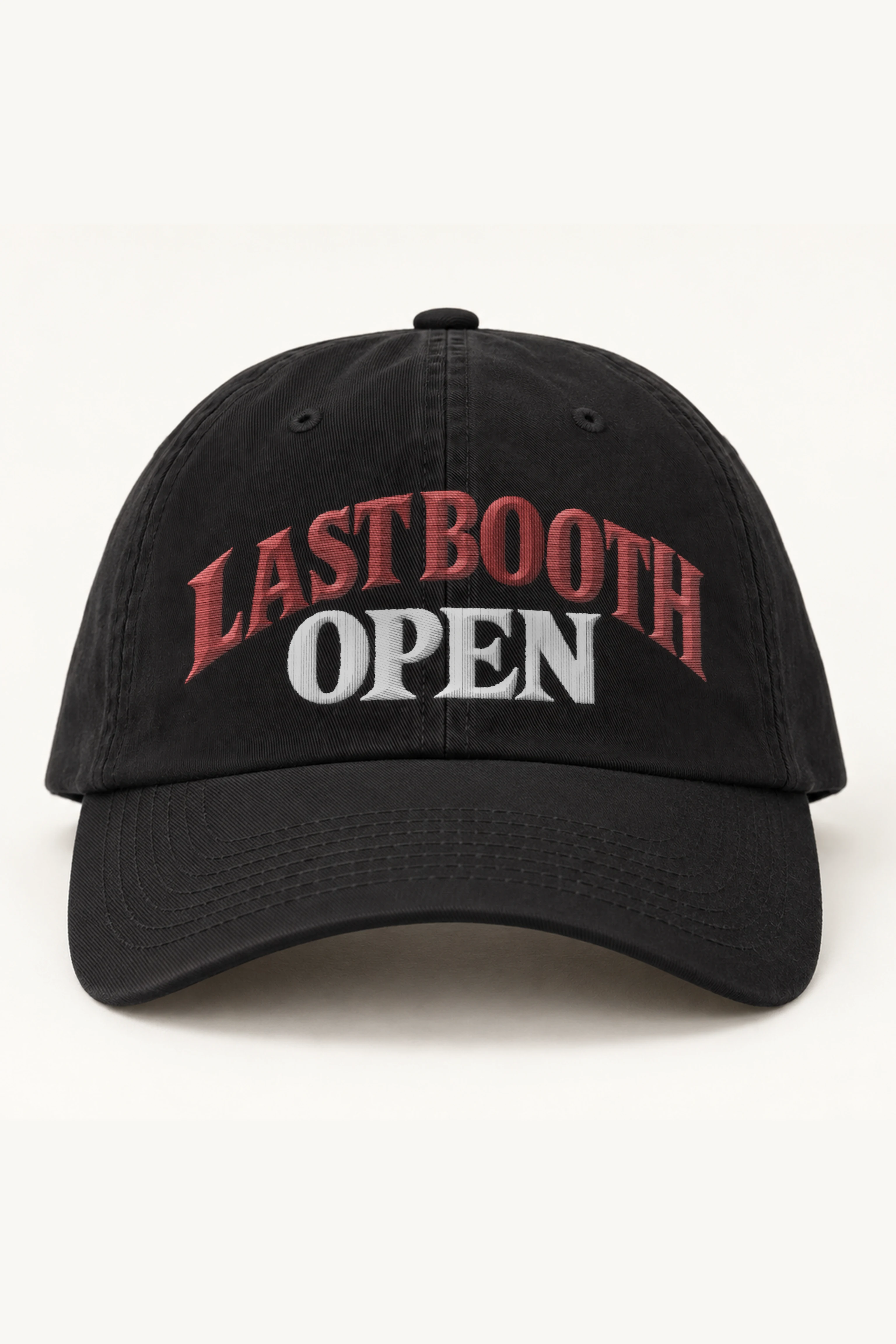 "Last Booth Open" Classic Dad Hat · Embroidered