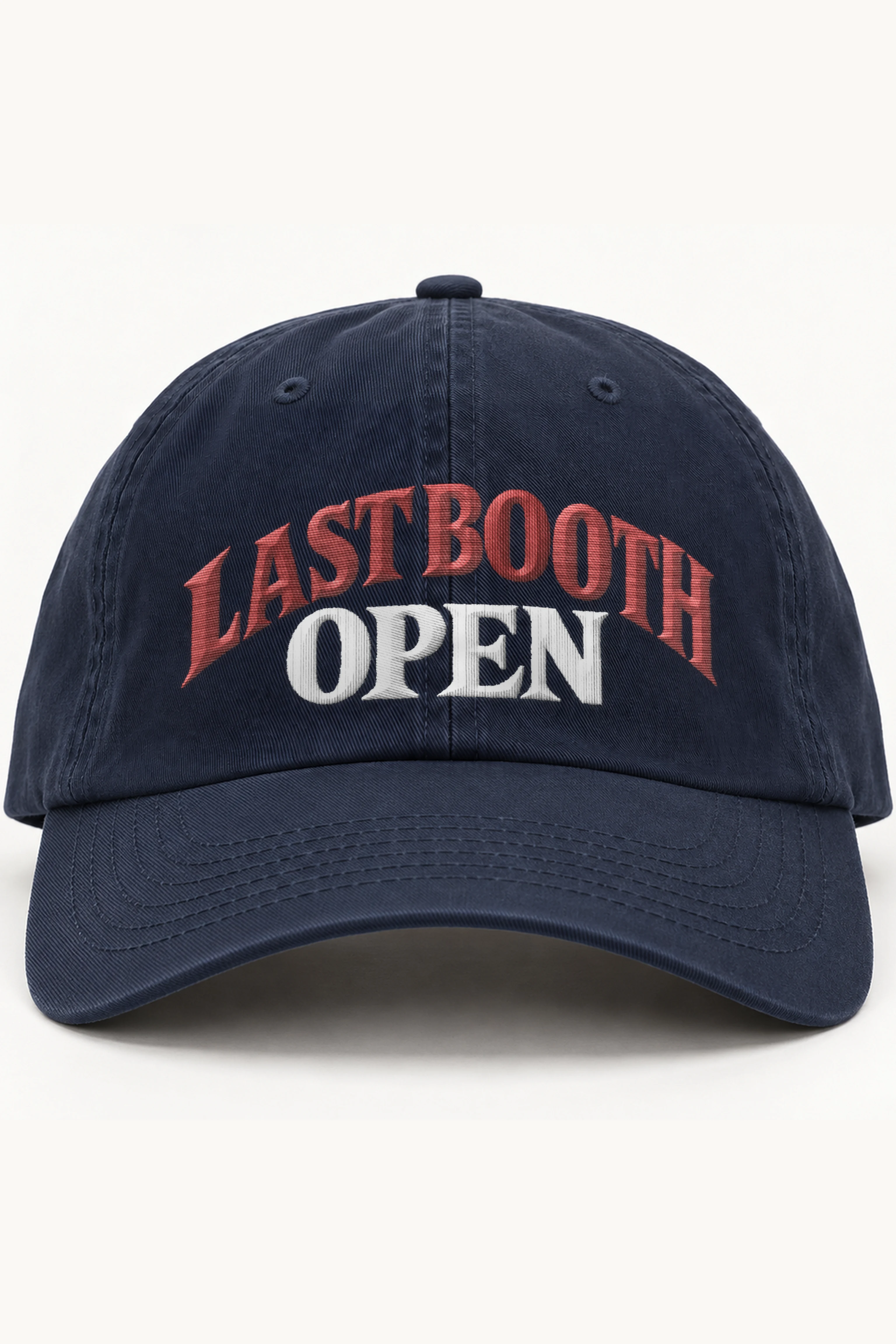 "Last Booth Open" Classic Dad Hat · Embroidered