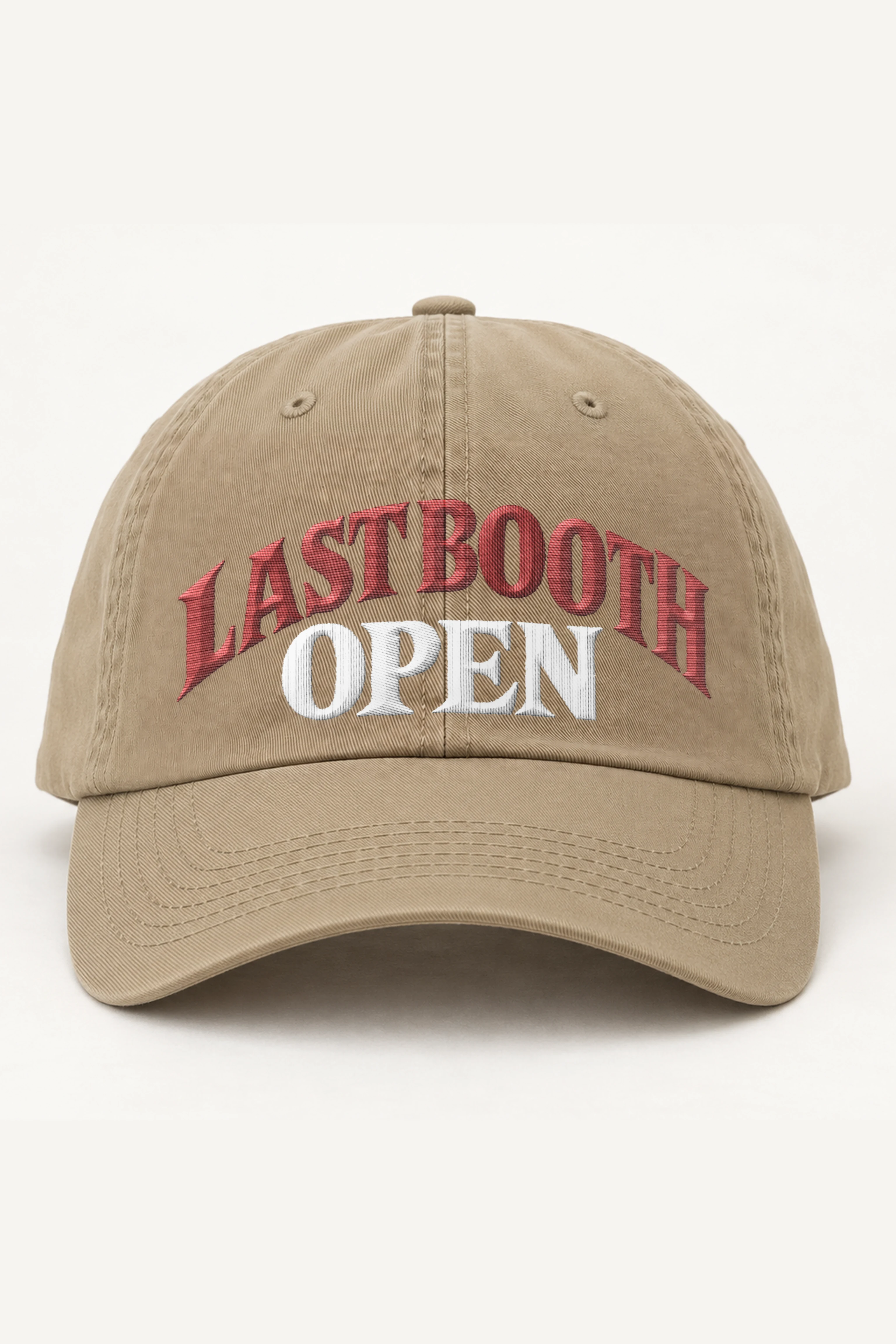 "Last Booth Open" Classic Dad Hat · Embroidered