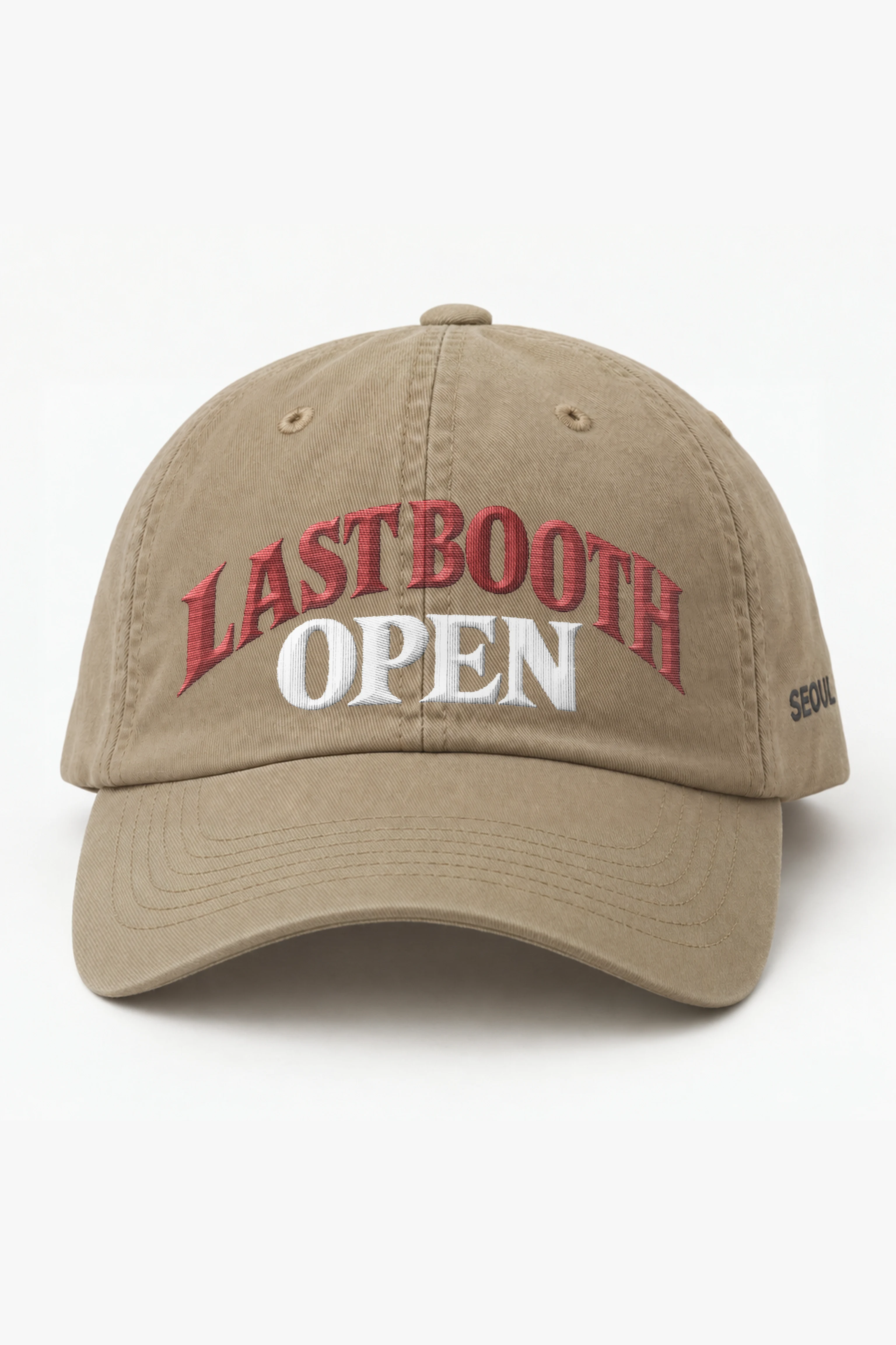 "Last Booth Open" Classic Dad Hat · Embroidered