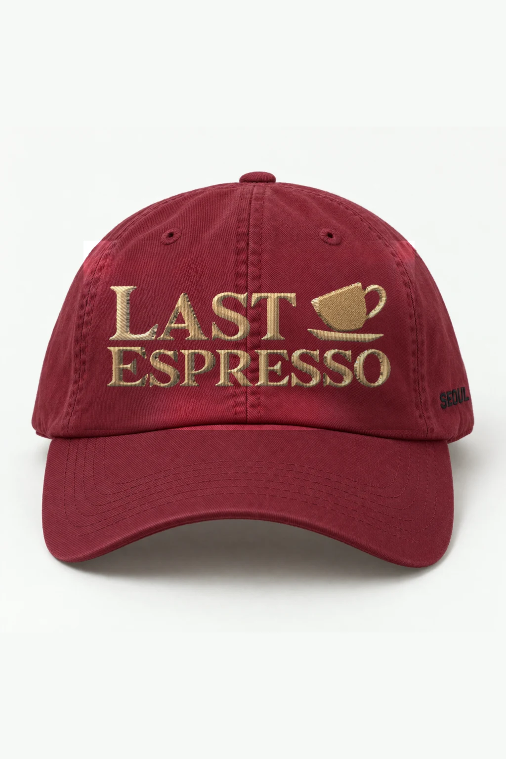 "Last Espresso Embroidered" Classic Dad Hat · Embroidered