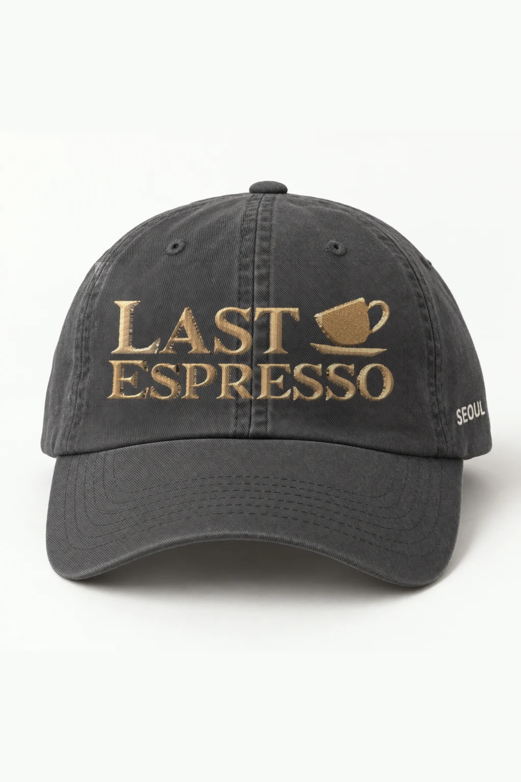 "Last Espresso Embroidered" Classic Dad Hat · Embroidered