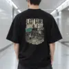 "Last Game Above the City" Men's Oversized Heavyweight Crewneck T-Shirt