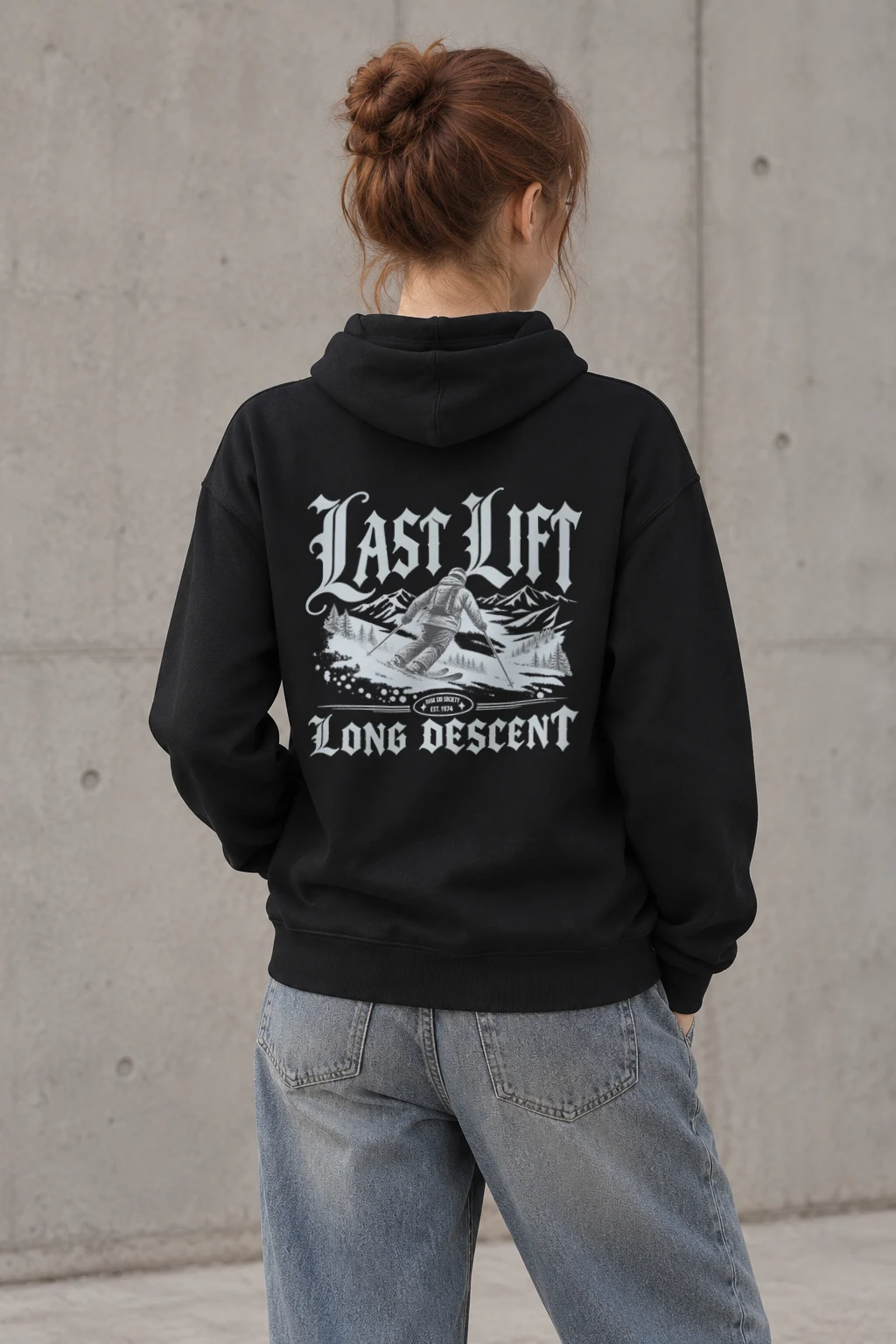 "Last Lift Long Descent" Heavy Blend Unisex Pullover Hoodie
