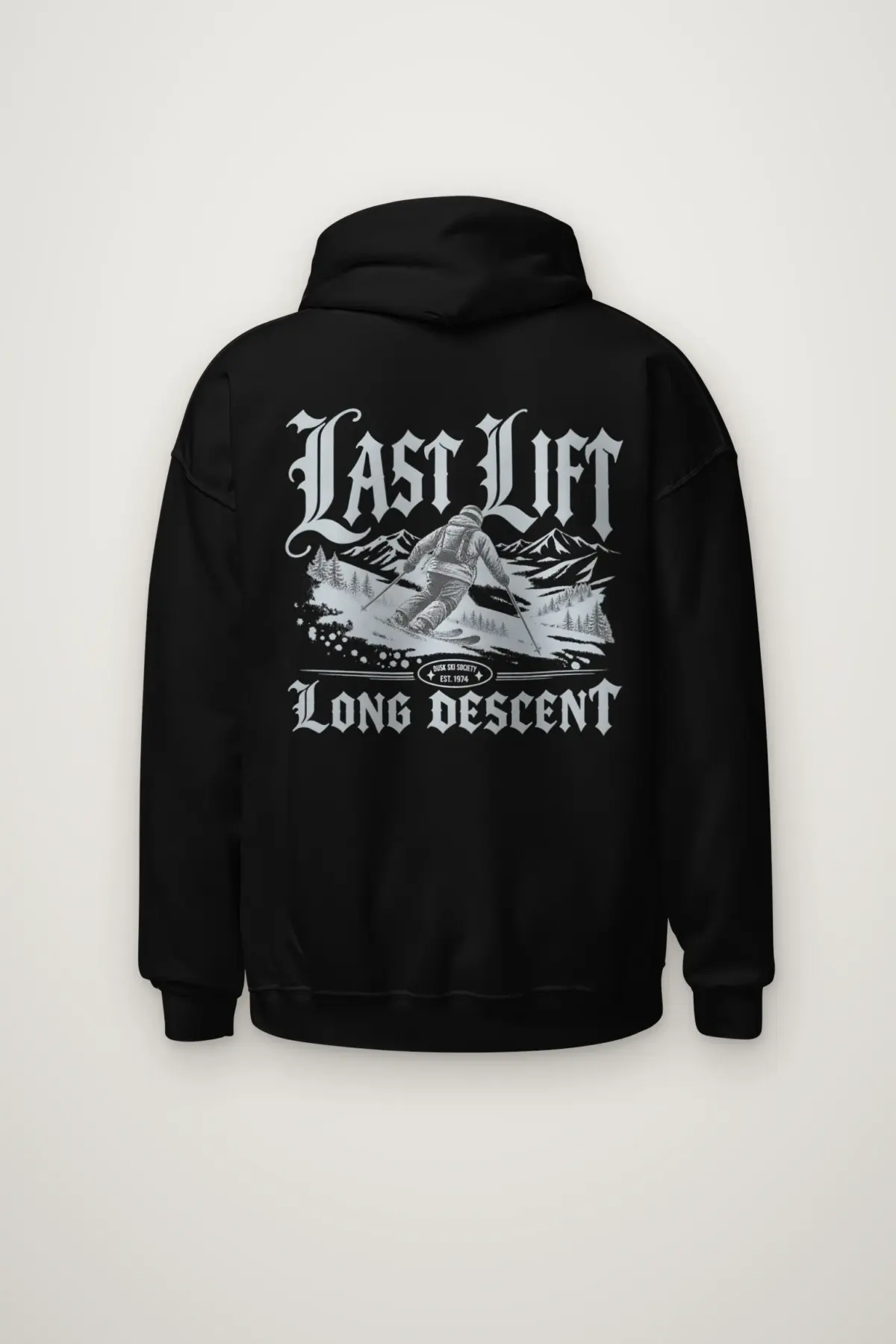 "Last Lift Long Descent" Heavy Blend Unisex Pullover Hoodie