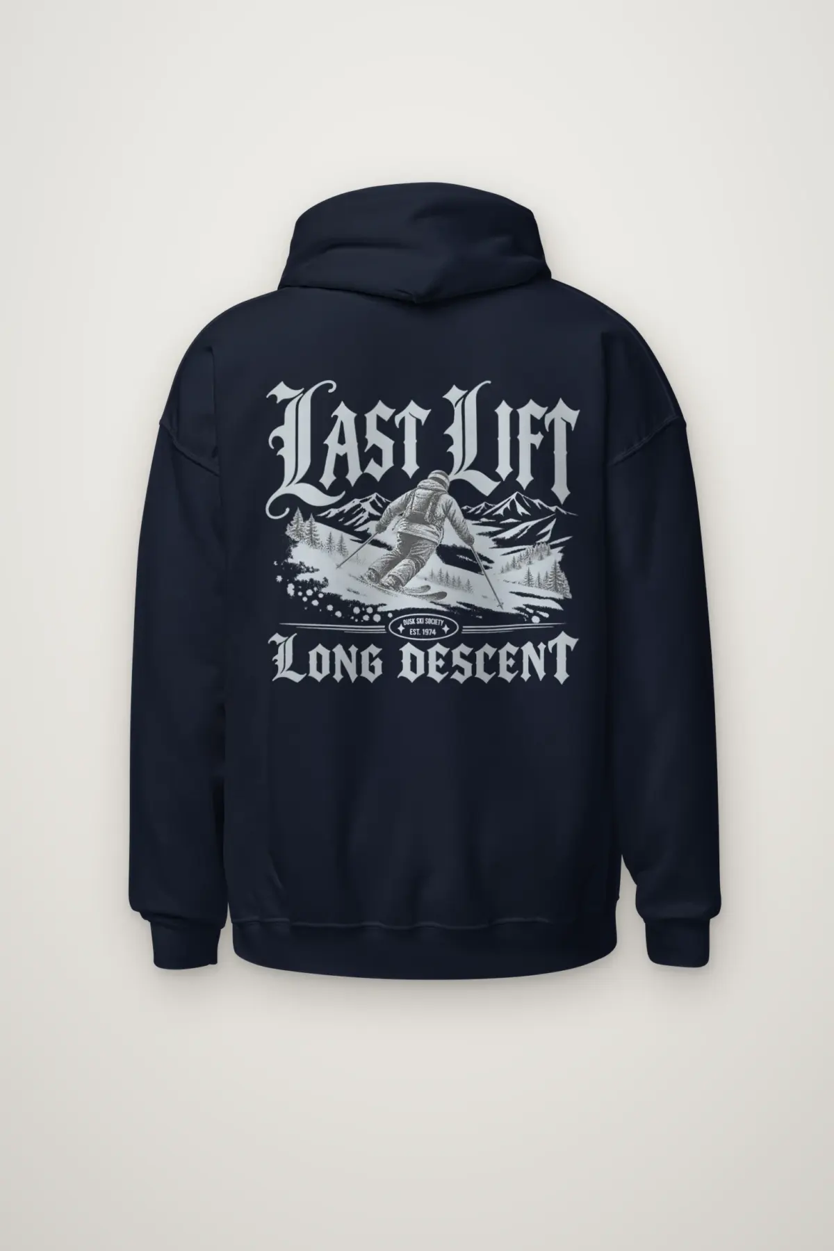 "Last Lift Long Descent" Heavy Blend Unisex Pullover Hoodie