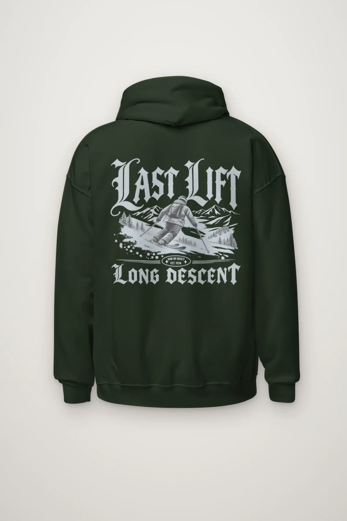 "Last Lift Long Descent" Heavy Blend Unisex Pullover Hoodie