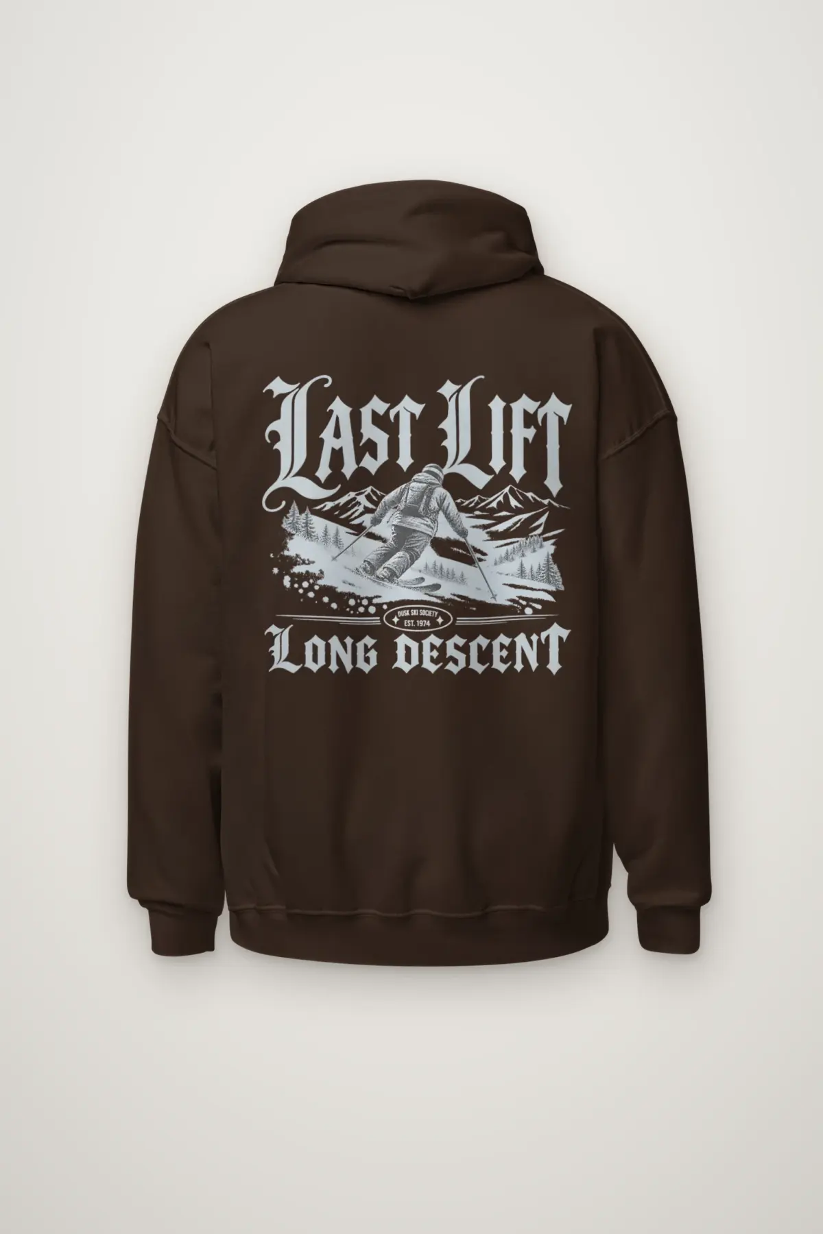"Last Lift Long Descent" Heavy Blend Unisex Pullover Hoodie
