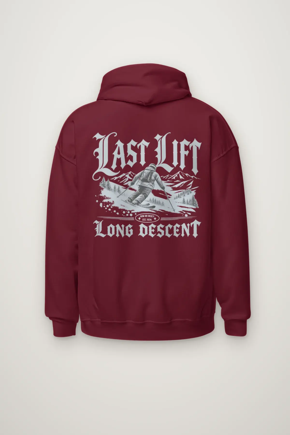 "Last Lift Long Descent" Heavy Blend Unisex Pullover Hoodie
