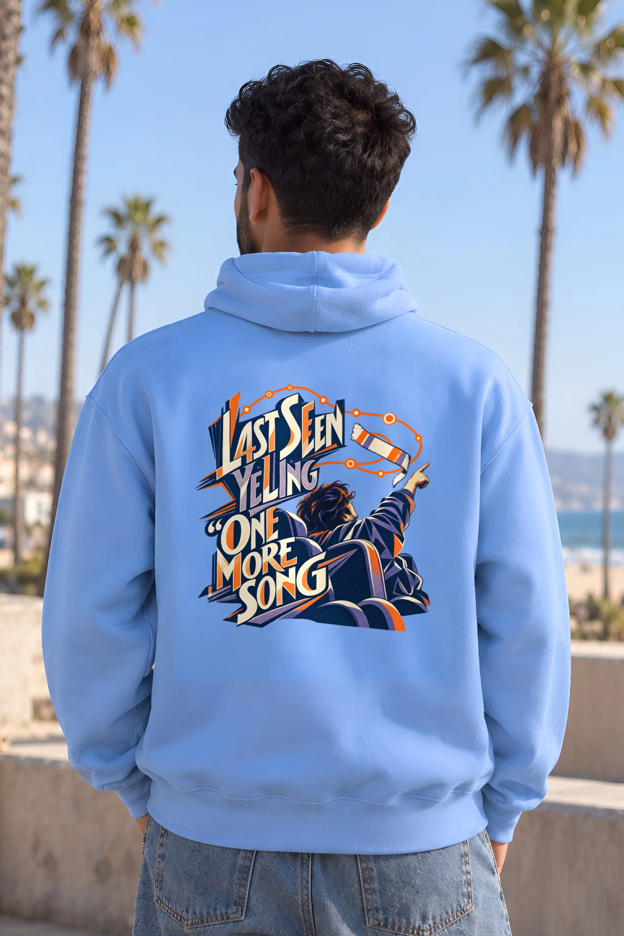 "Last Seen Yelling One More Song" Heavy Blend Unisex Pullover Hoodie