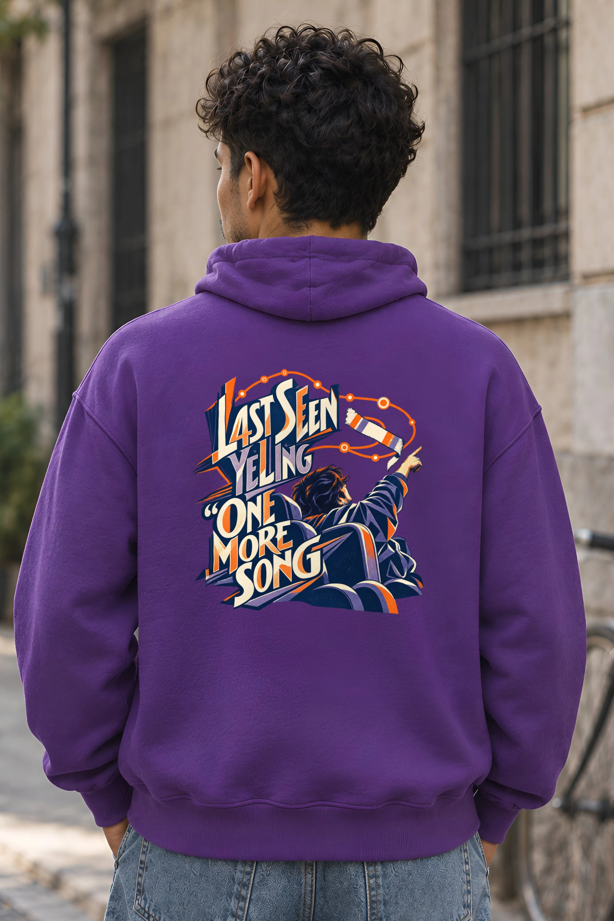 "Last Seen Yelling One More Song" Heavy Blend Unisex Pullover Hoodie