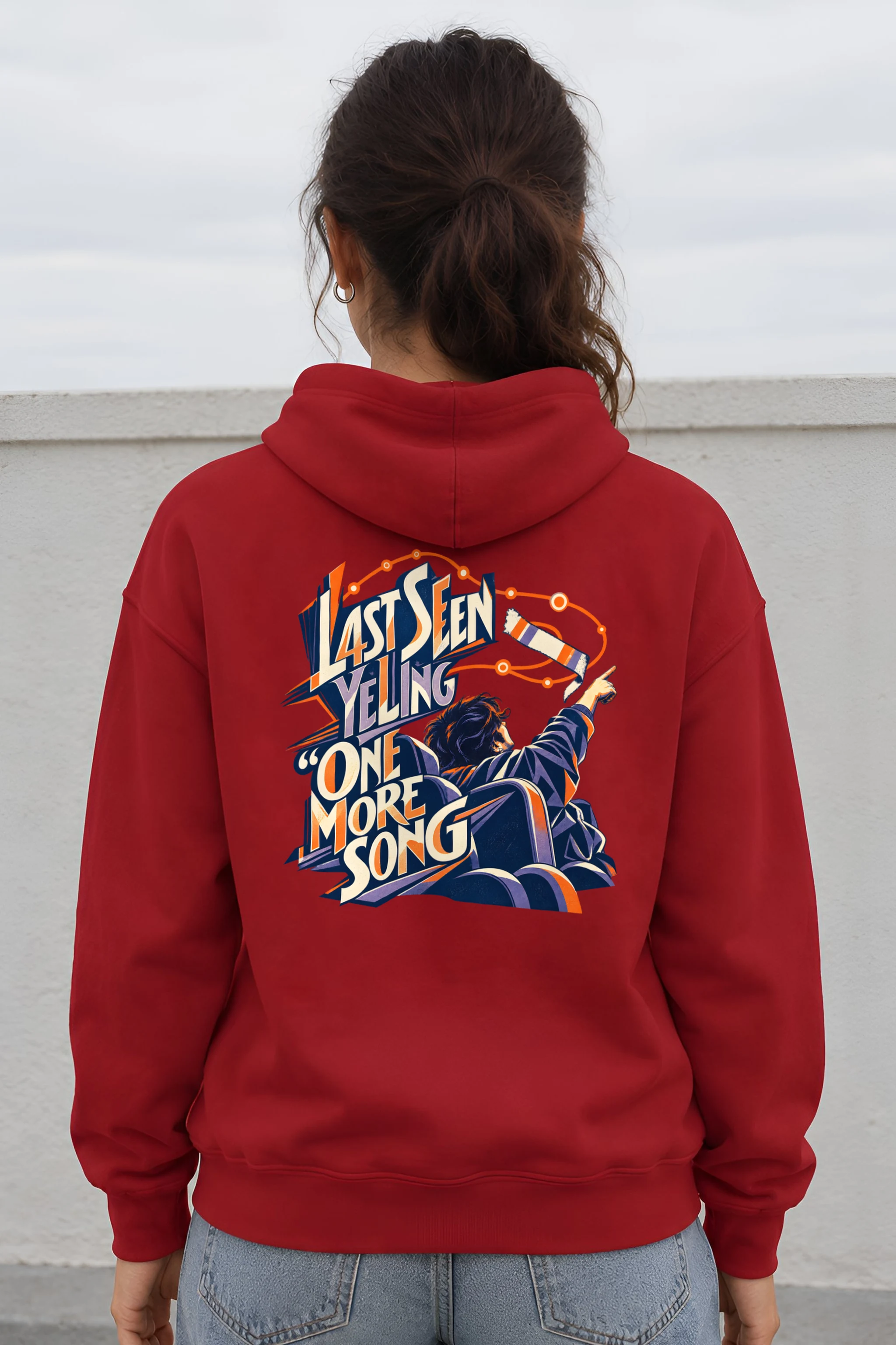 "Last Seen Yelling One More Song" Heavy Blend Unisex Pullover Hoodie