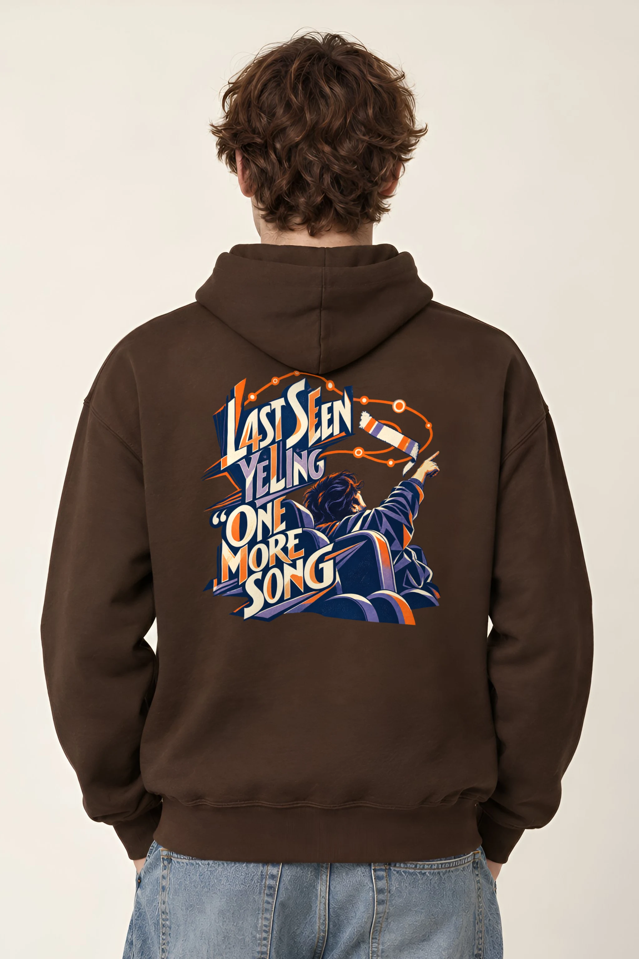 "Last Seen Yelling One More Song" Heavy Blend Unisex Pullover Hoodie