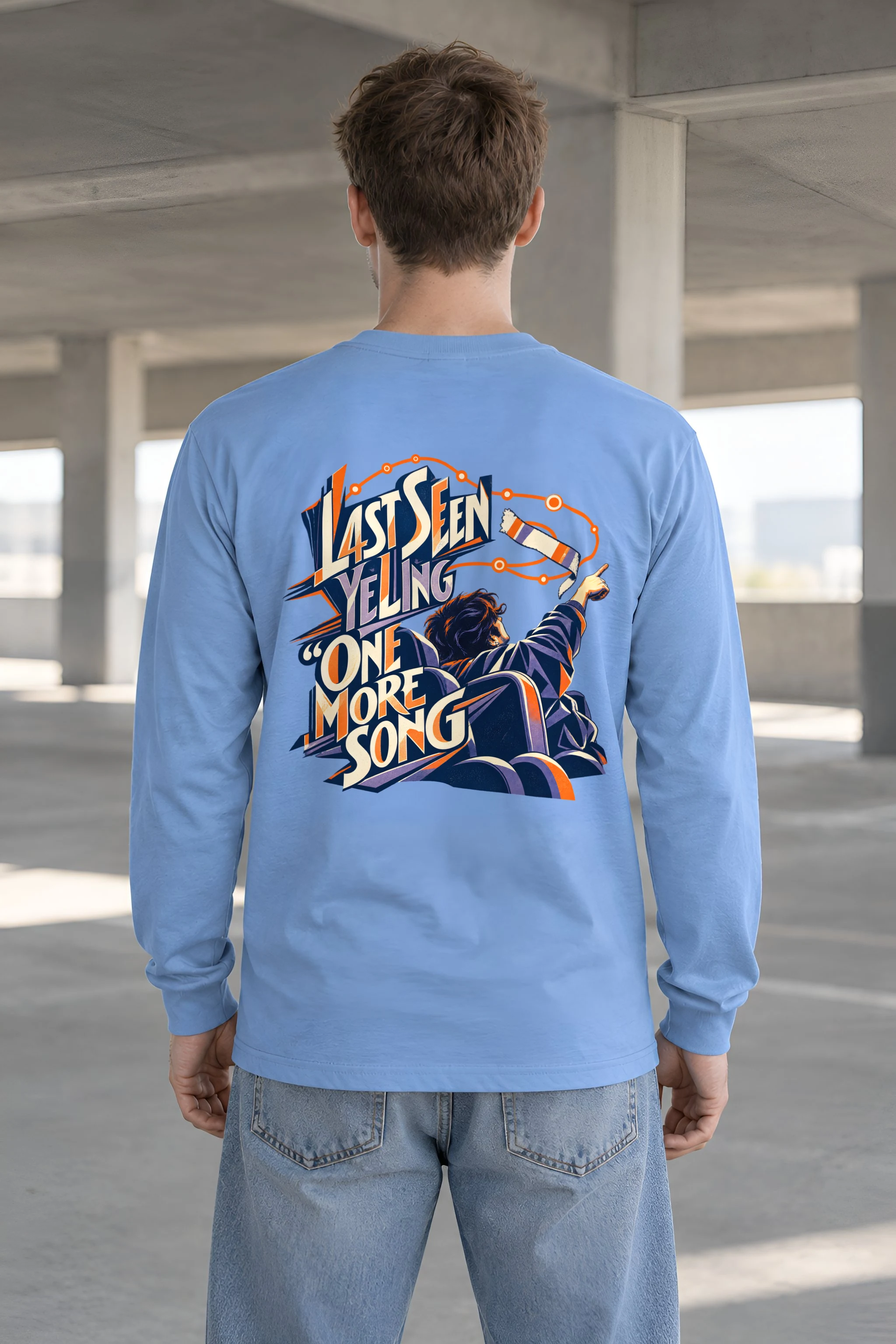 "Last Seen Yelling One More Song" Unisex Longsleeve T-shirt