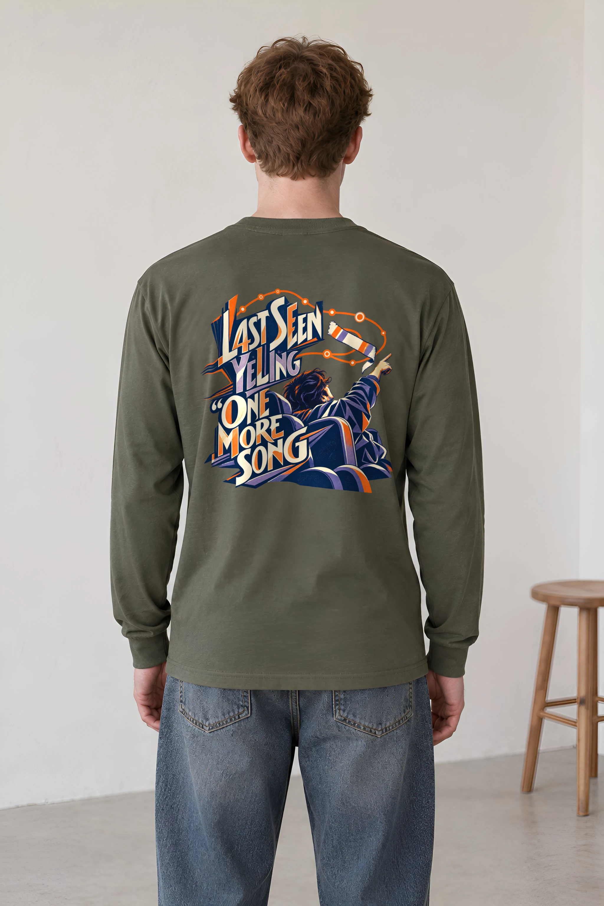 "Last Seen Yelling One More Song" Unisex Longsleeve T-shirt