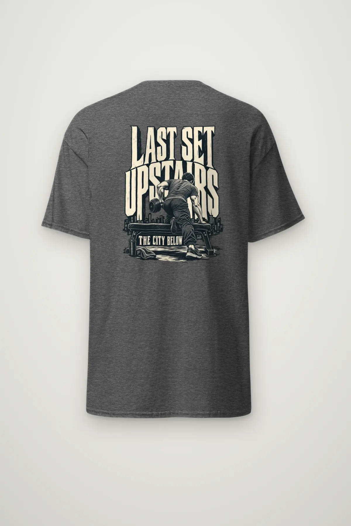 "Last Set Upstairs" Heavyweight Unisex Crewneck T-shirt