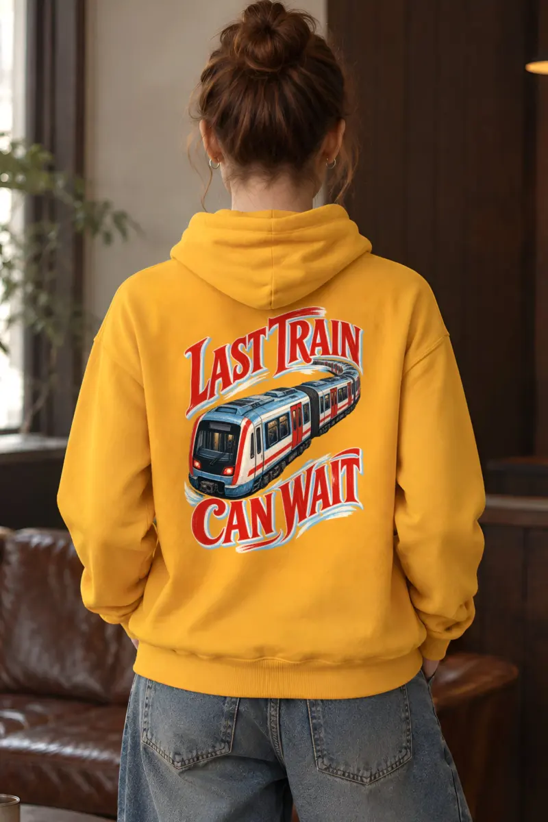 “Last Train Can Wait” Heavy Blend Unisex Pullover Hoodie