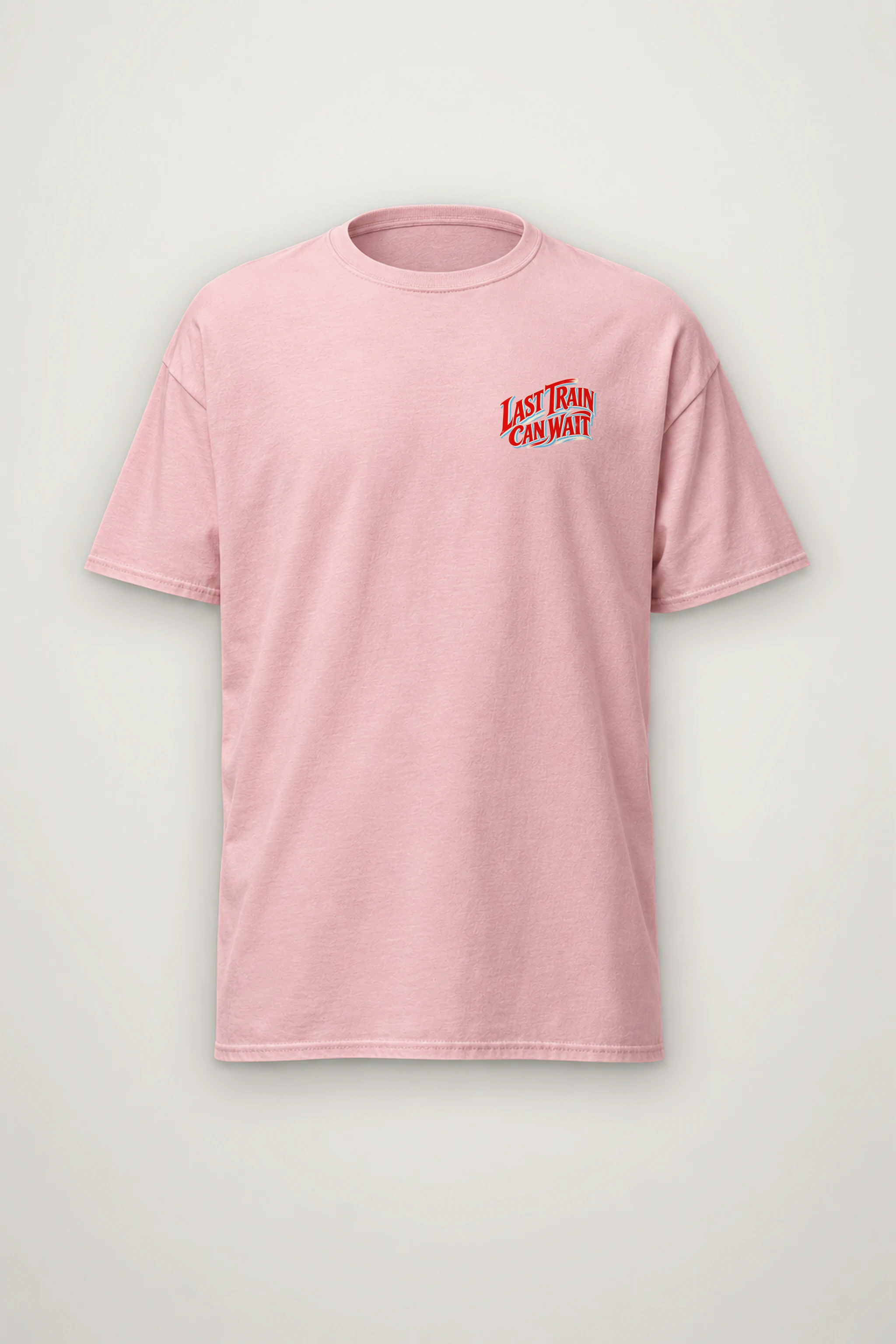 "Last Train Can Wait" Heavyweight Unisex Crewneck T-shirt