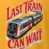 "Last Train Can Wait" Heavyweight Unisex Crewneck T-shirt