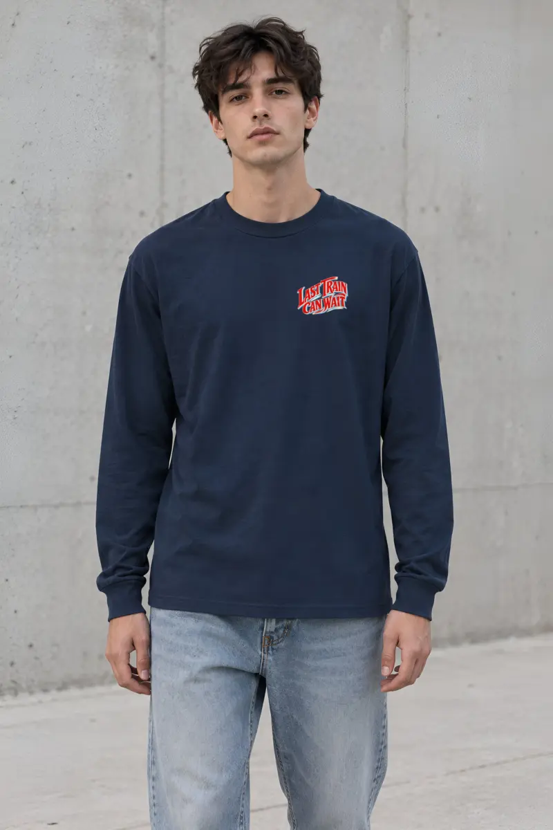 "Last Train Can Wait" Unisex Longsleeve T-shirt
