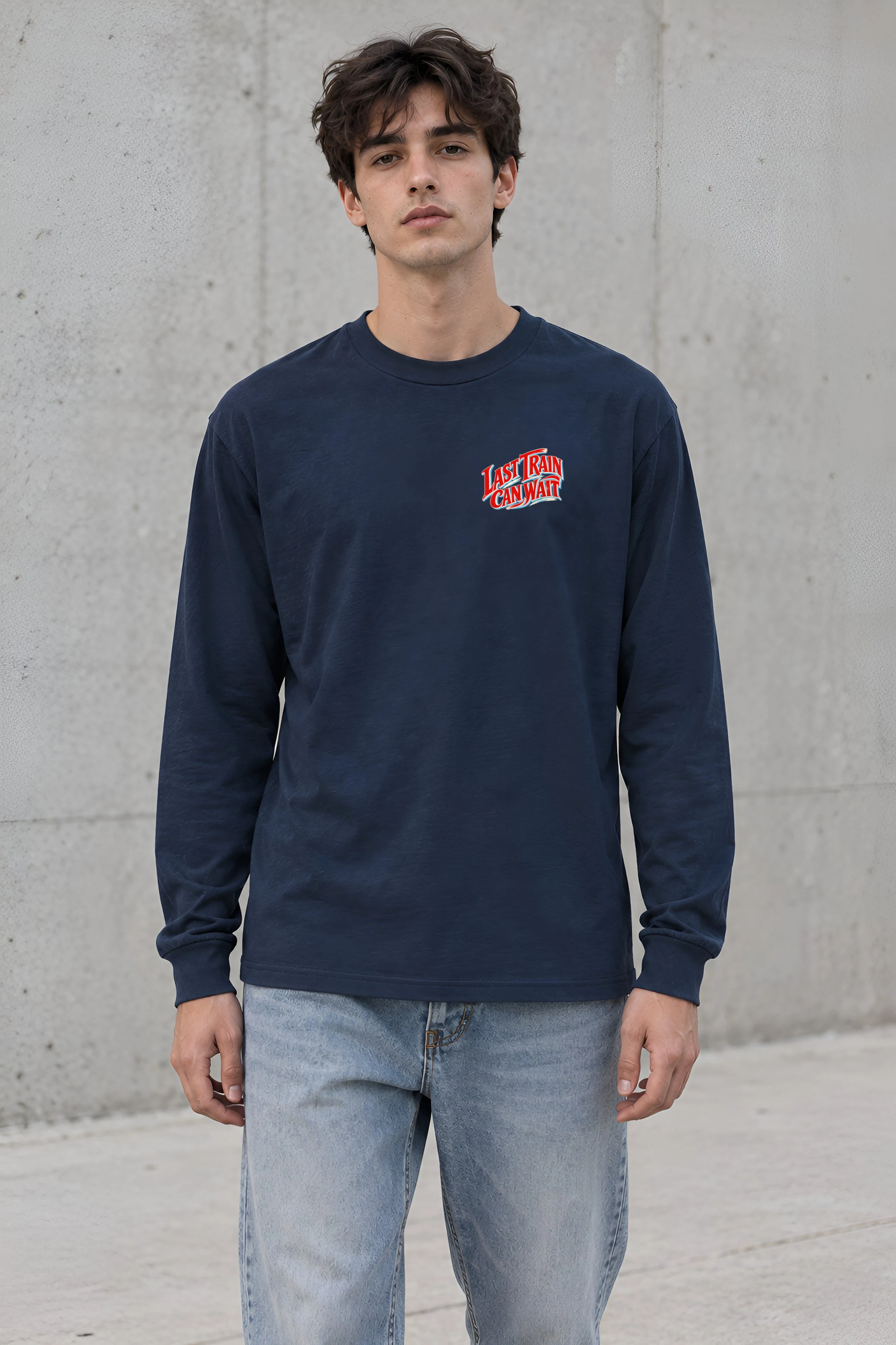 "Last Train Can Wait" Unisex Longsleeve T-shirt