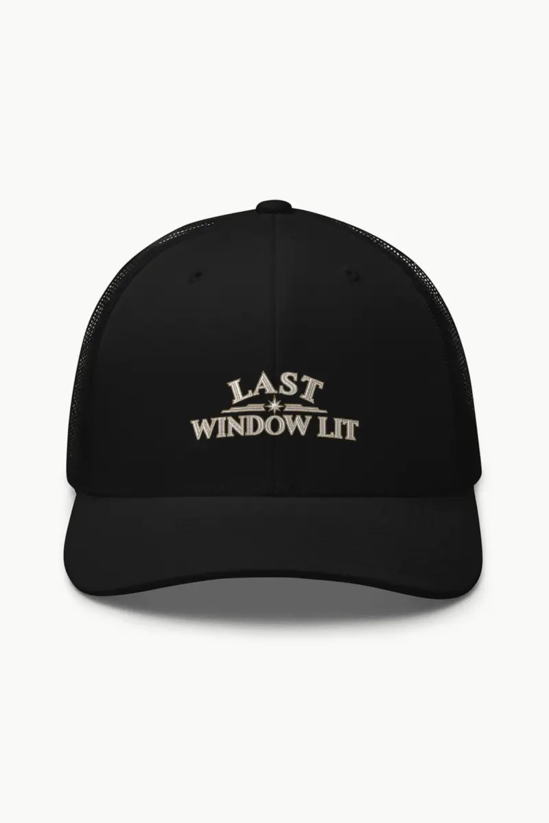 "Last Window Lit" Retro Trucker Cap · Embroidered