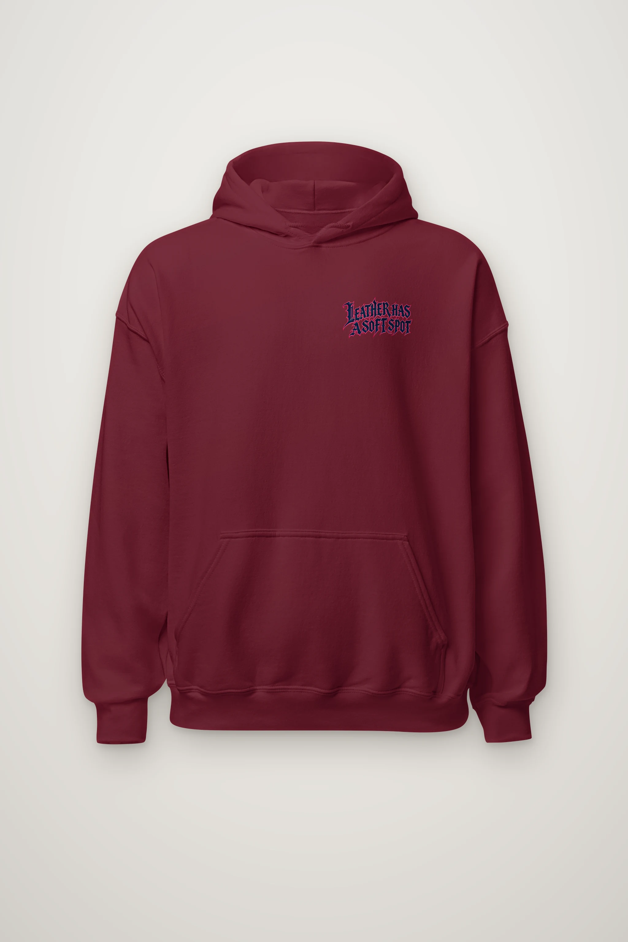 "Leather Has a Soft Spot" Heavy Blend Unisex Pullover Hoodie