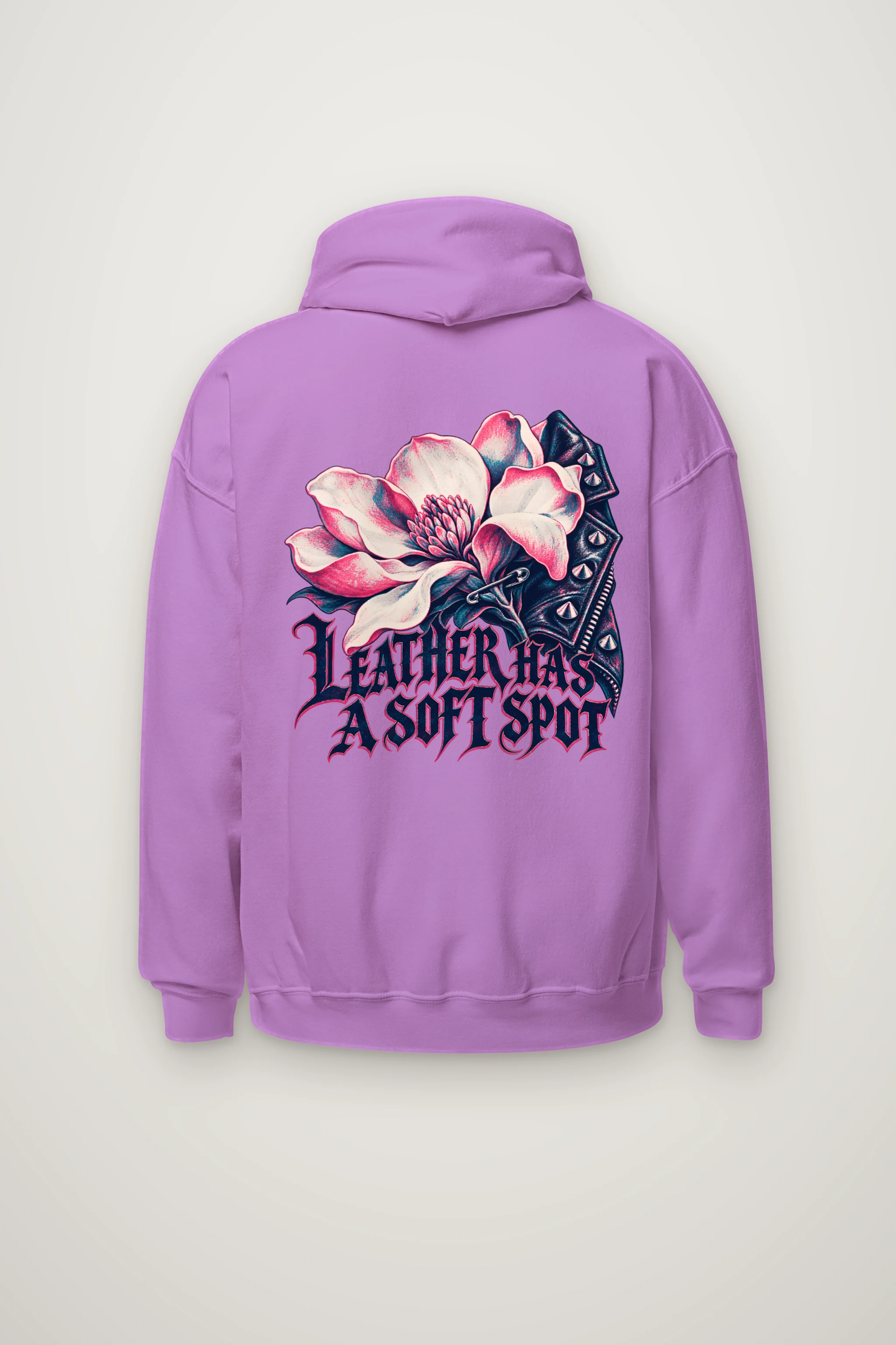 "Leather Has a Soft Spot" Heavy Blend Unisex Pullover Hoodie