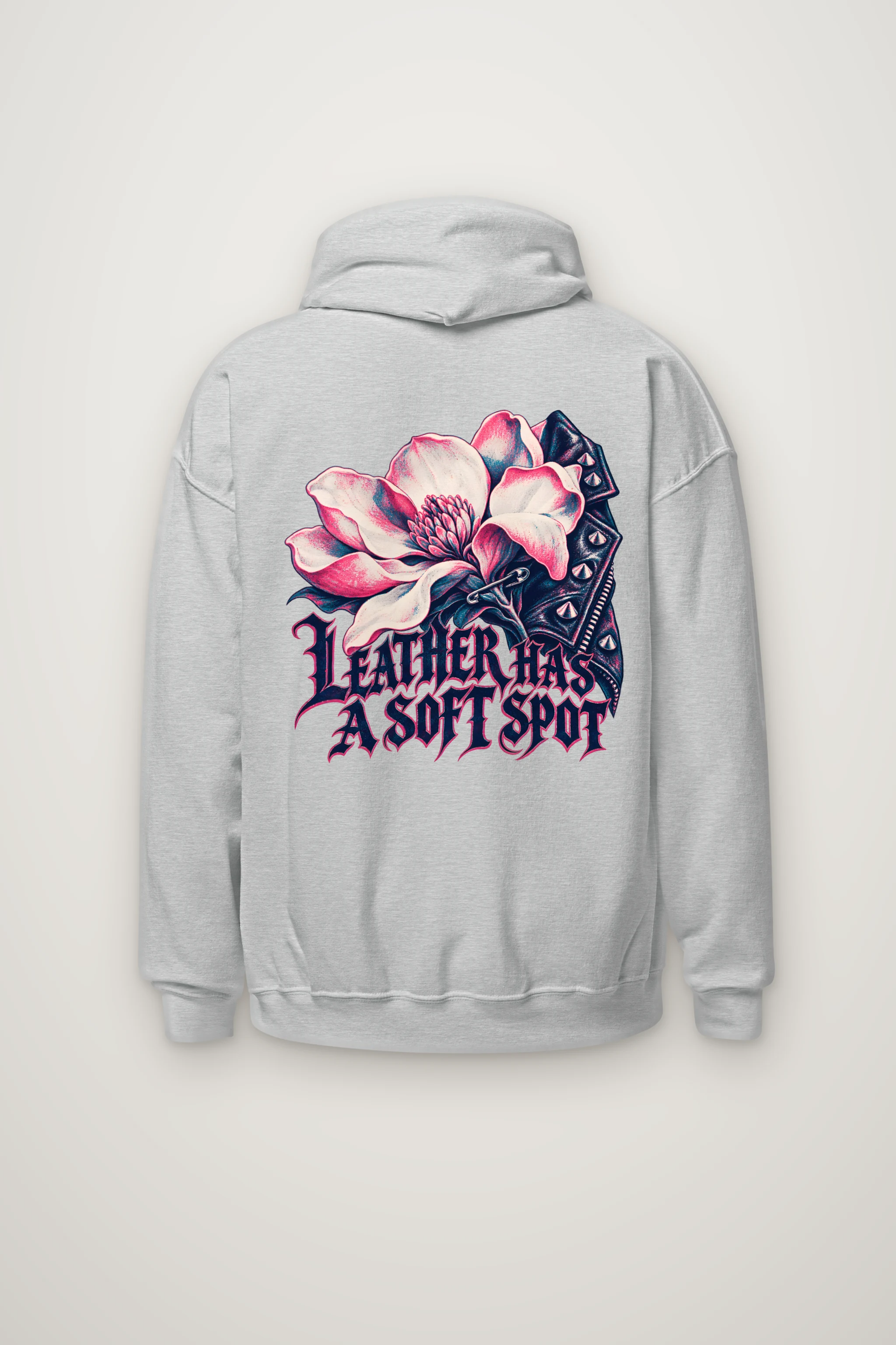 "Leather Has a Soft Spot" Heavy Blend Unisex Pullover Hoodie