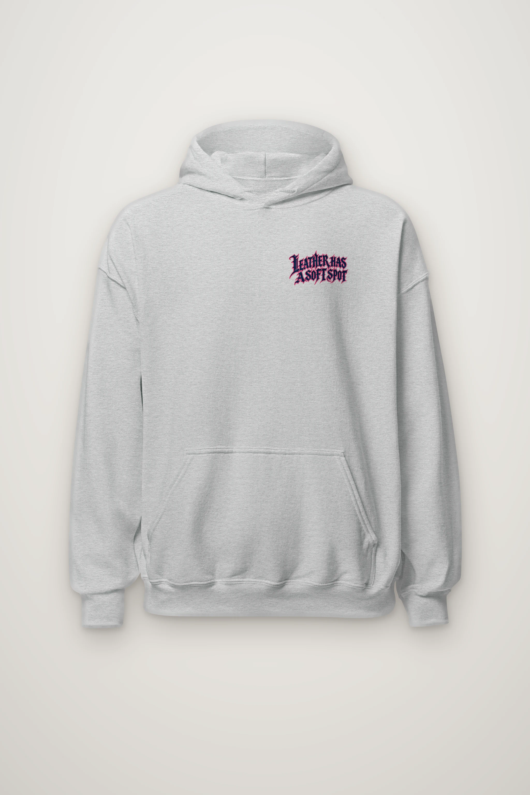 "Leather Has a Soft Spot" Heavy Blend Unisex Pullover Hoodie