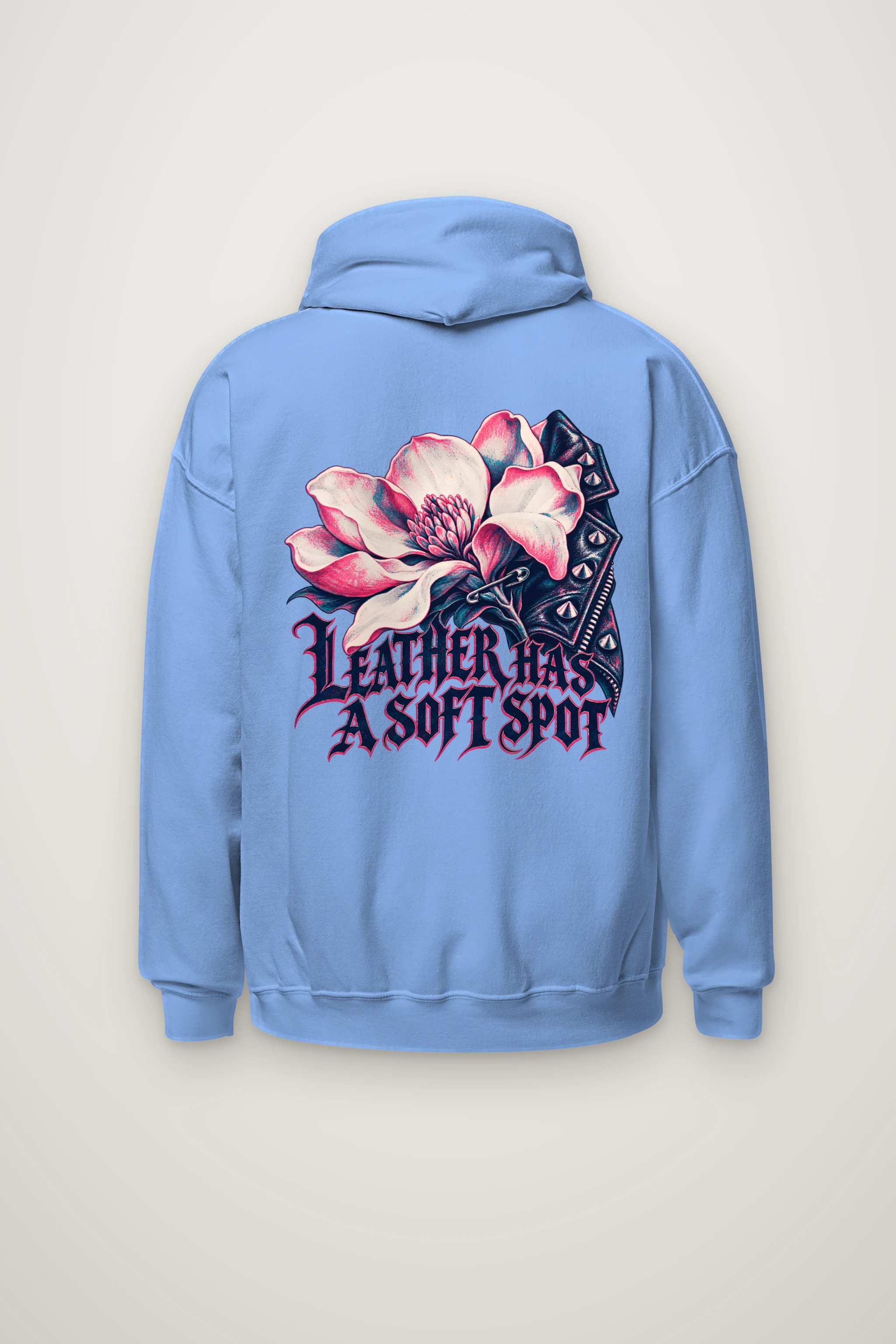 "Leather Has a Soft Spot" Heavy Blend Unisex Pullover Hoodie