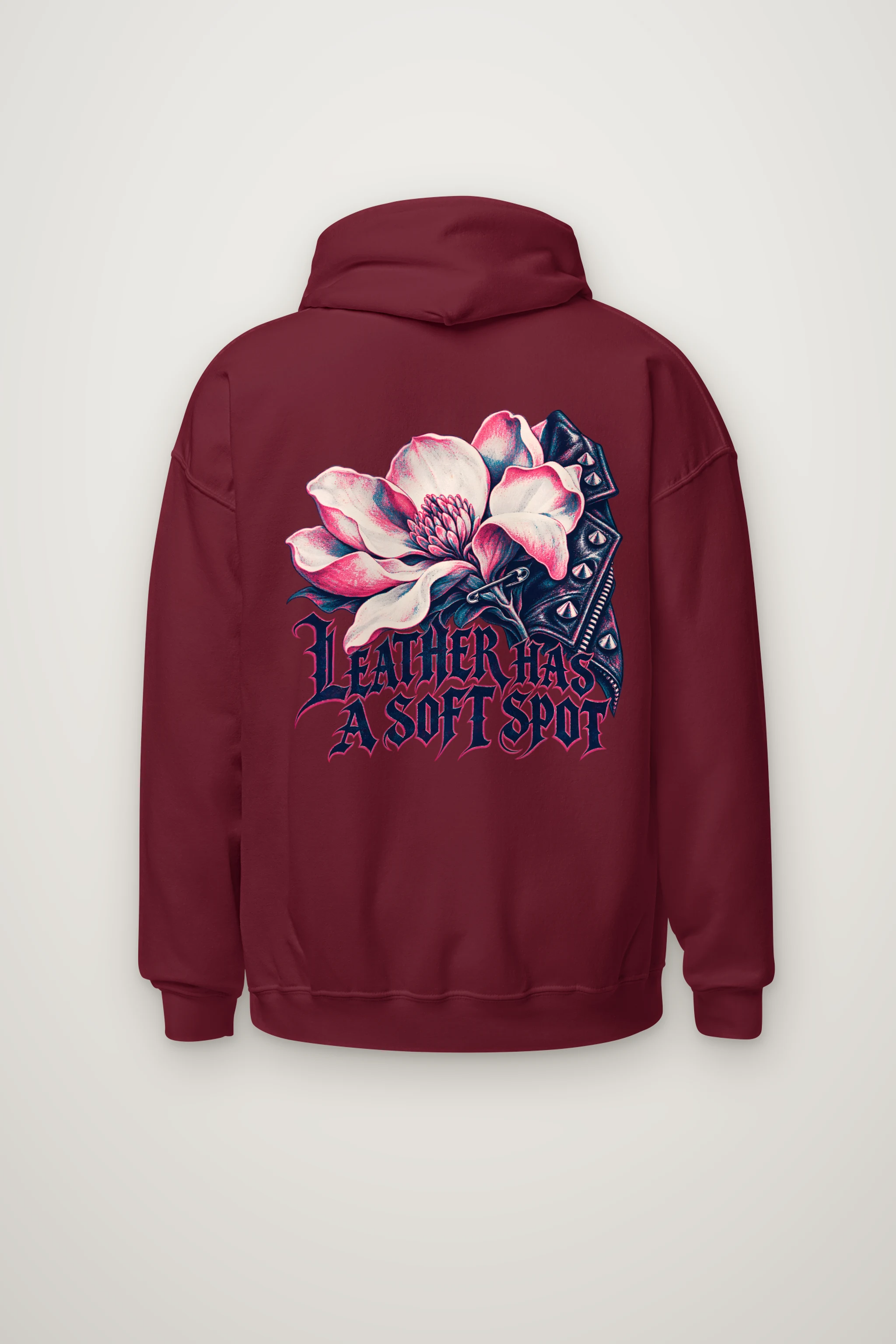 "Leather Has a Soft Spot" Heavy Blend Unisex Pullover Hoodie