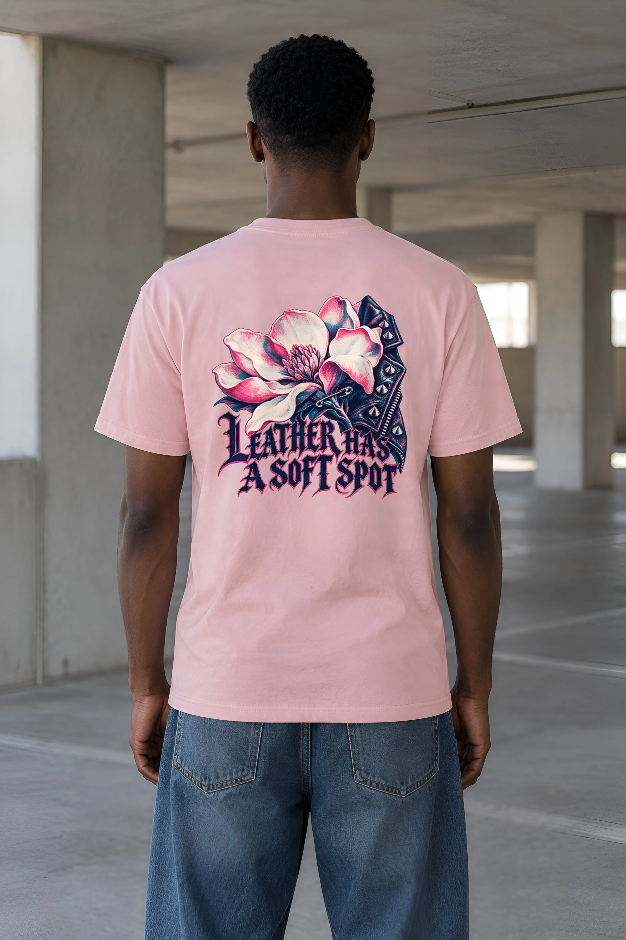 "Leather Has a Soft Spot" Heavyweight Unisex Crewneck T-shirt