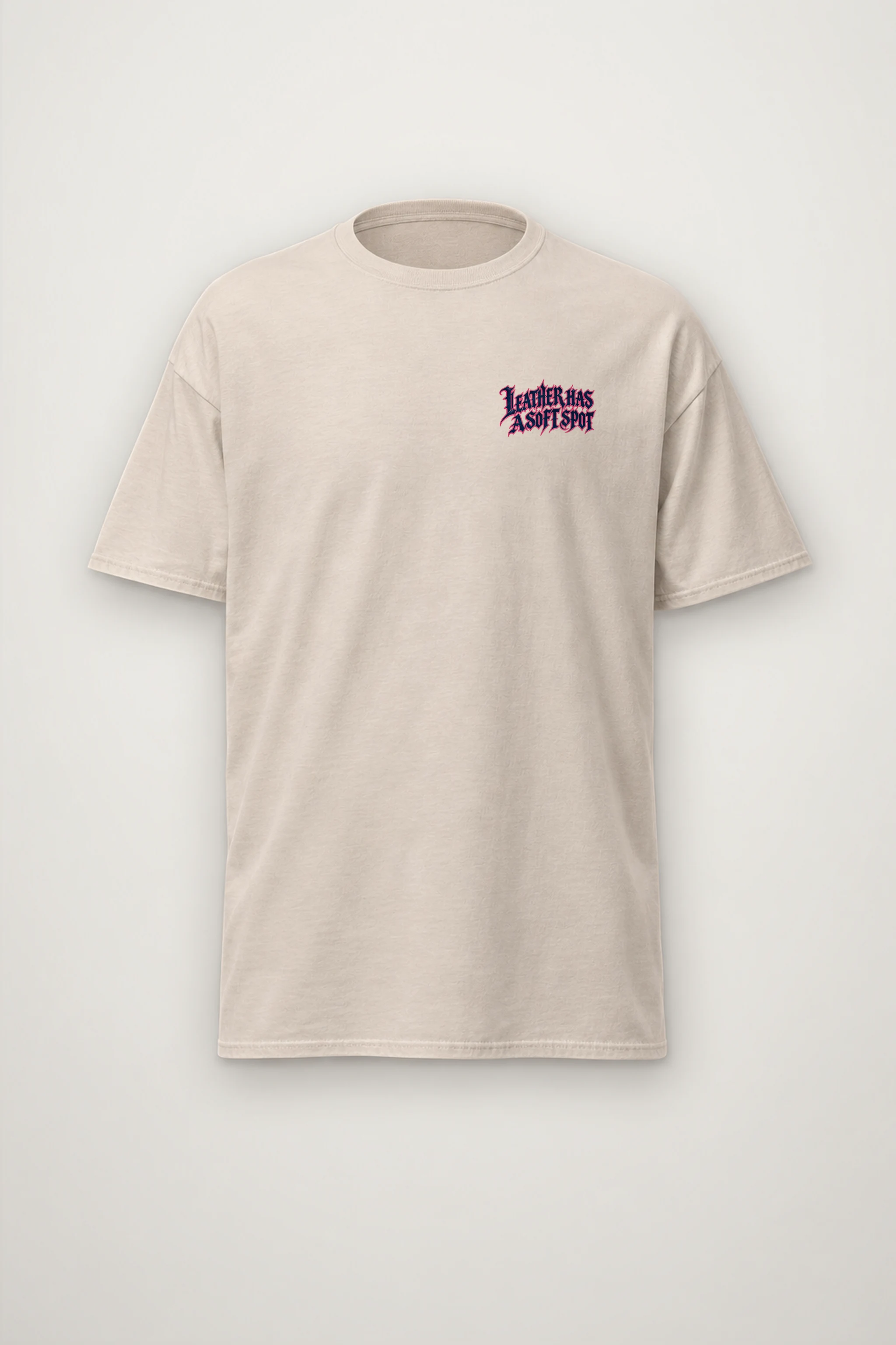 "Leather Has a Soft Spot" Heavyweight Unisex Crewneck T-shirt