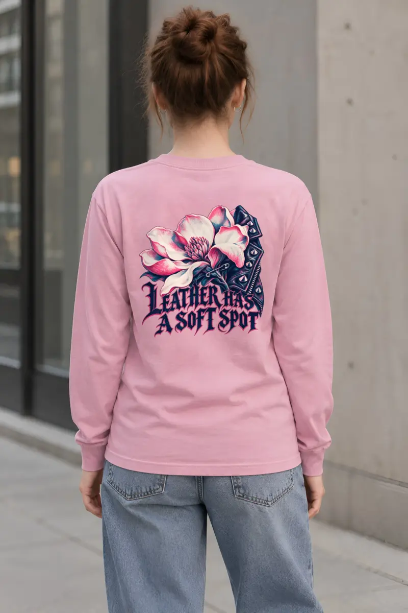 “Leather Has a Soft Spot” Unisex Longsleeve T-shirt