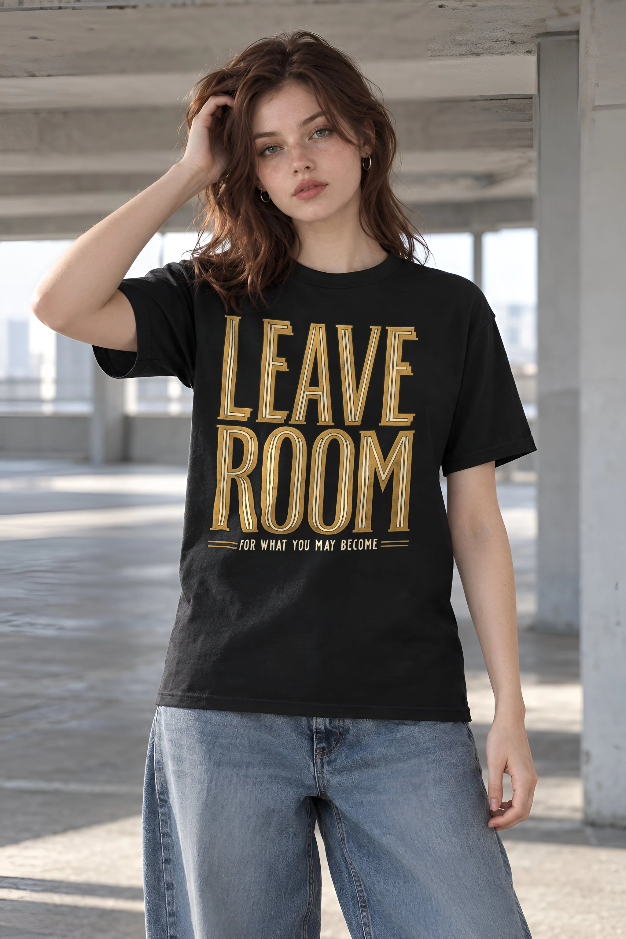 "Leave Room For What You May Become" Heavyweight Unisex Crewneck T-shirt