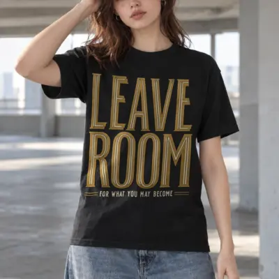 "Leave Room For What You May Become" Heavyweight Unisex Crewneck T-shirt