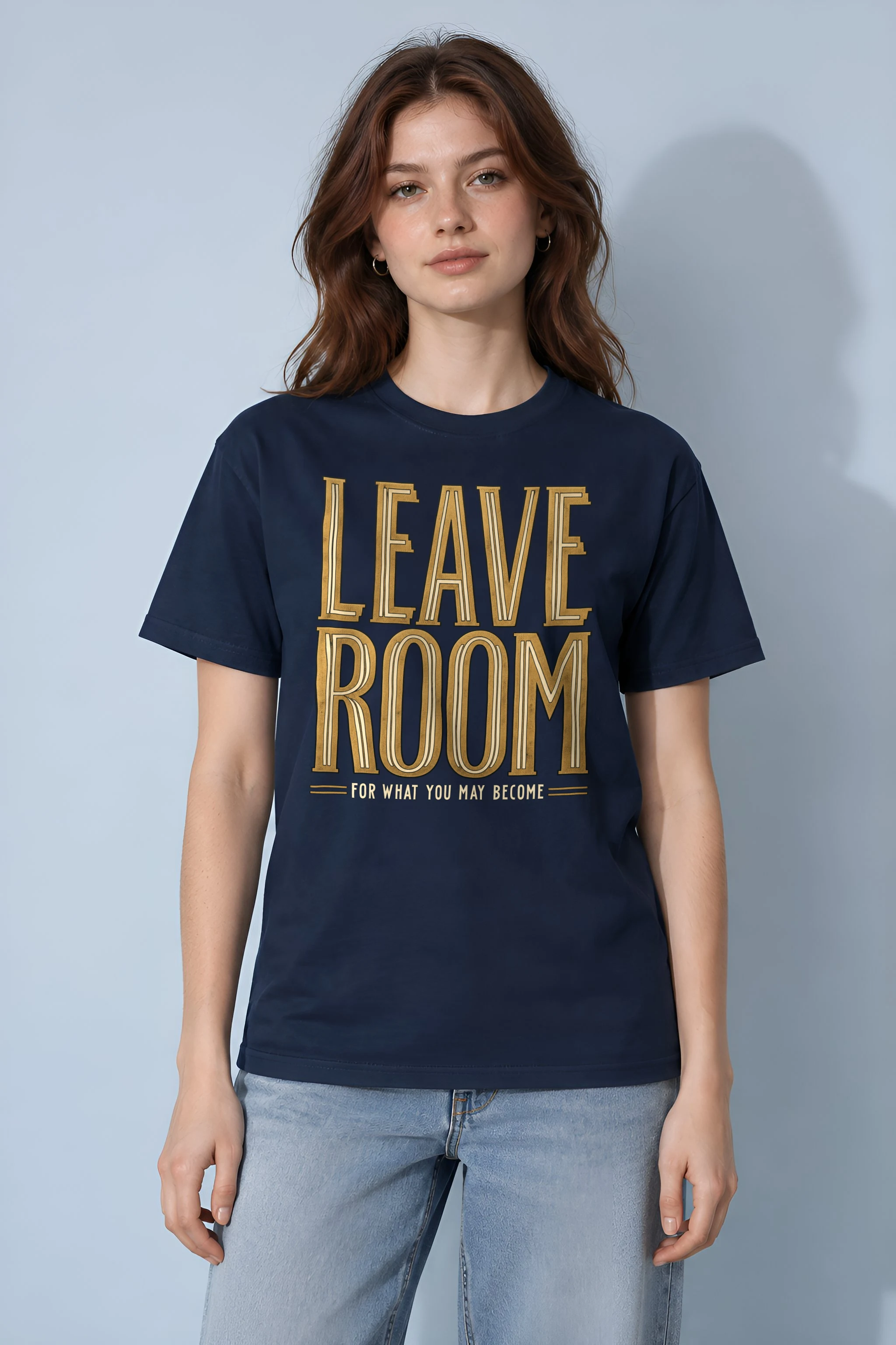 "Leave Room For What You May Become" Heavyweight Unisex Crewneck T-shirt
