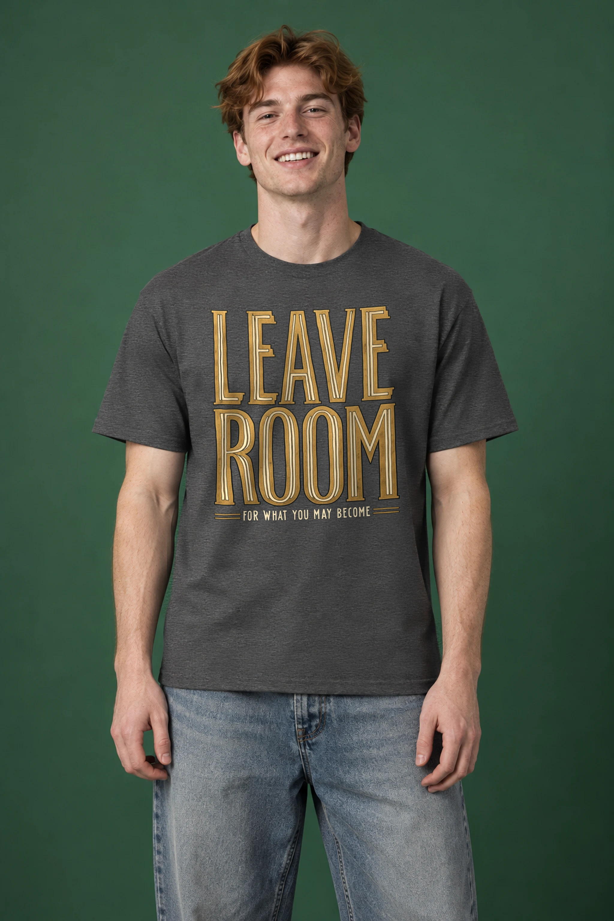 "Leave Room For What You May Become" Heavyweight Unisex Crewneck T-shirt