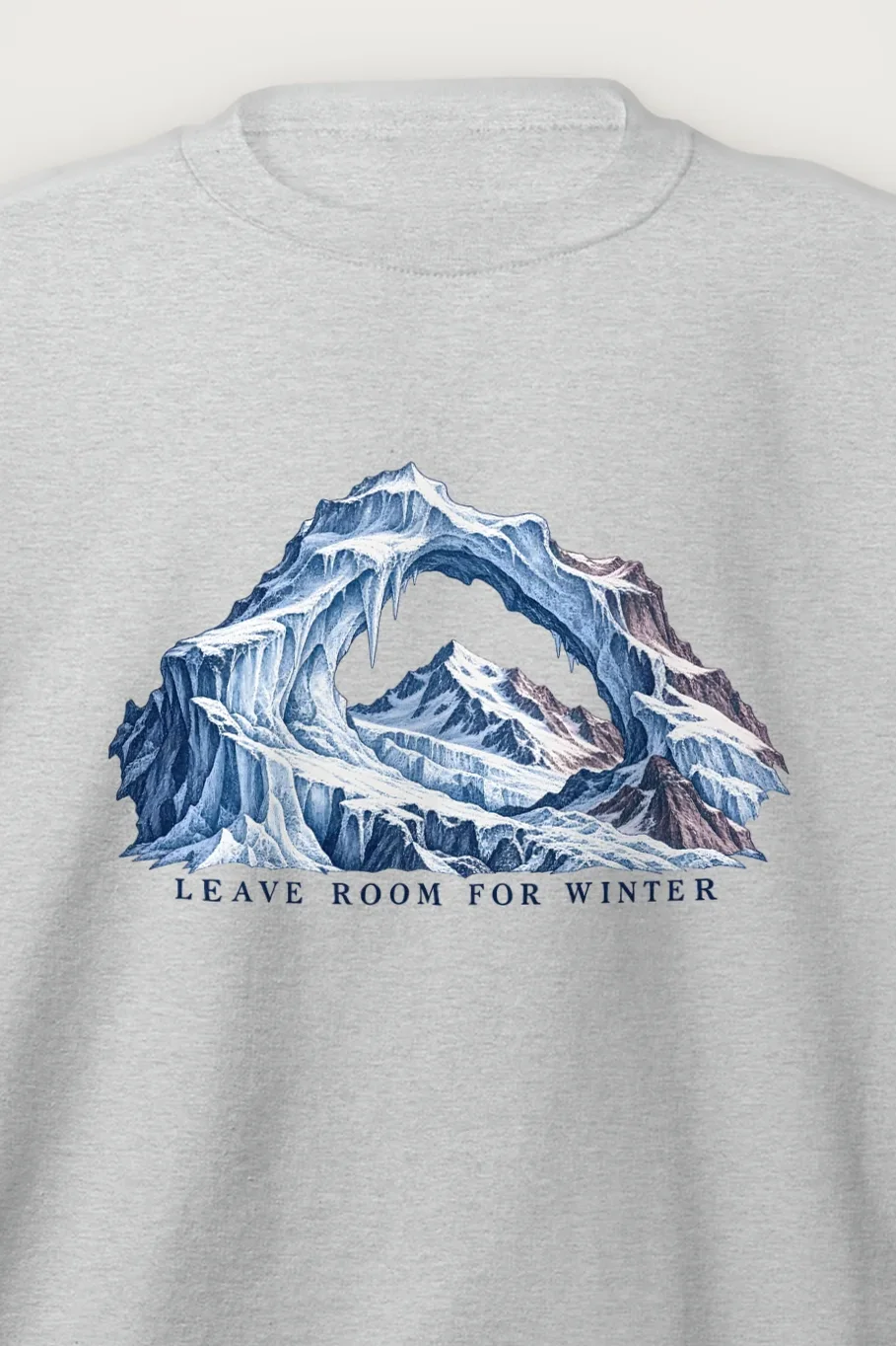"Leave Room for Winter" Heavy Blend Unisex Crewneck Sweatshirt - the graphic up close