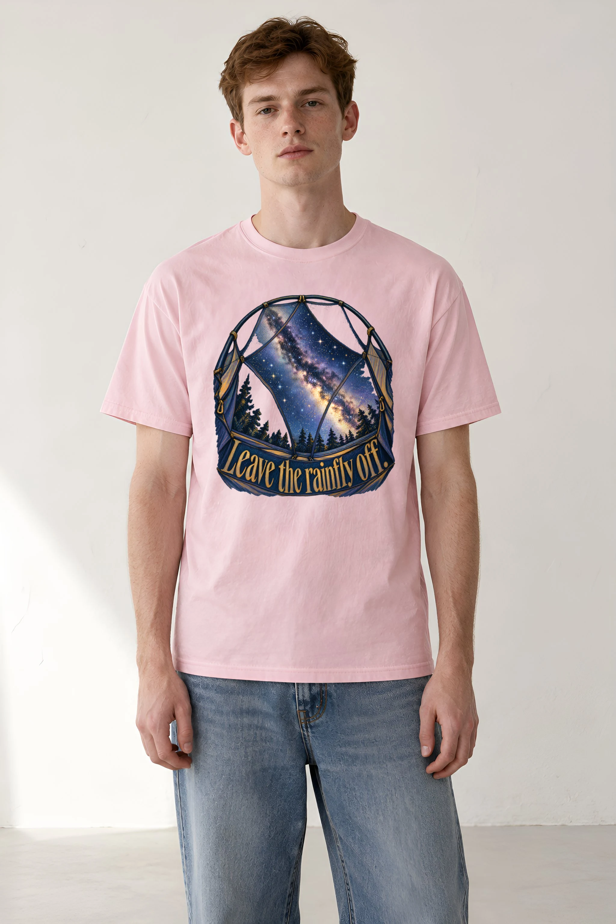 "Leave The Rainfly Off" Heavyweight Unisex Crewneck T-shirt