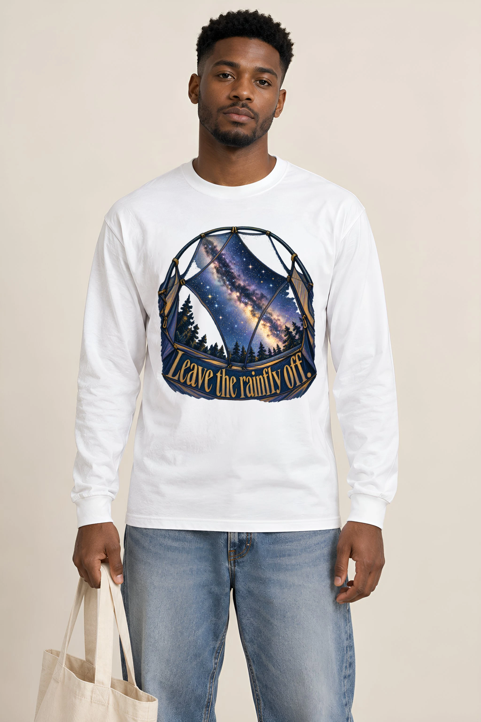 "Leave the Rainfly Off" Unisex Longsleeve T-shirt
