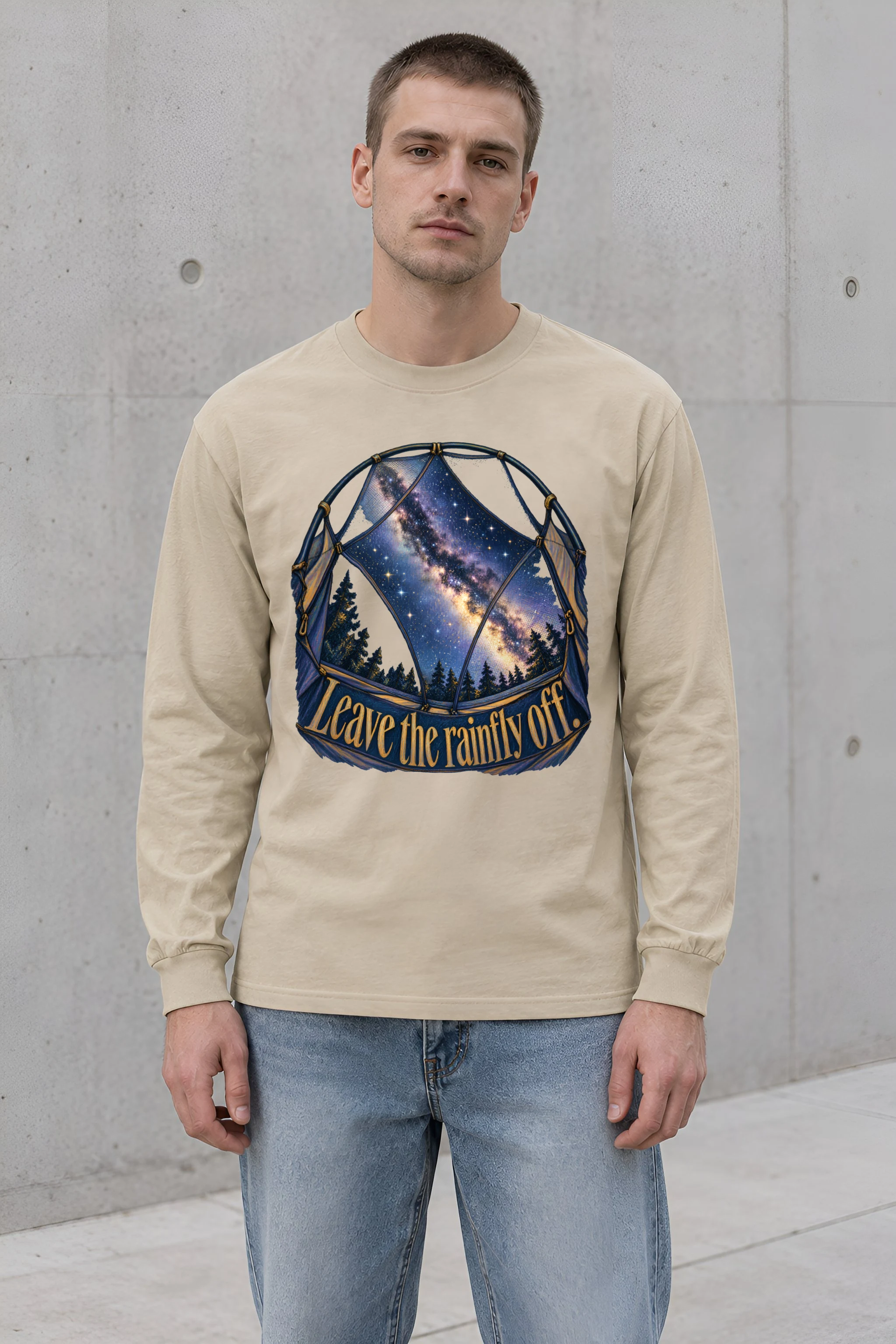 "Leave the Rainfly Off" Unisex Longsleeve T-shirt