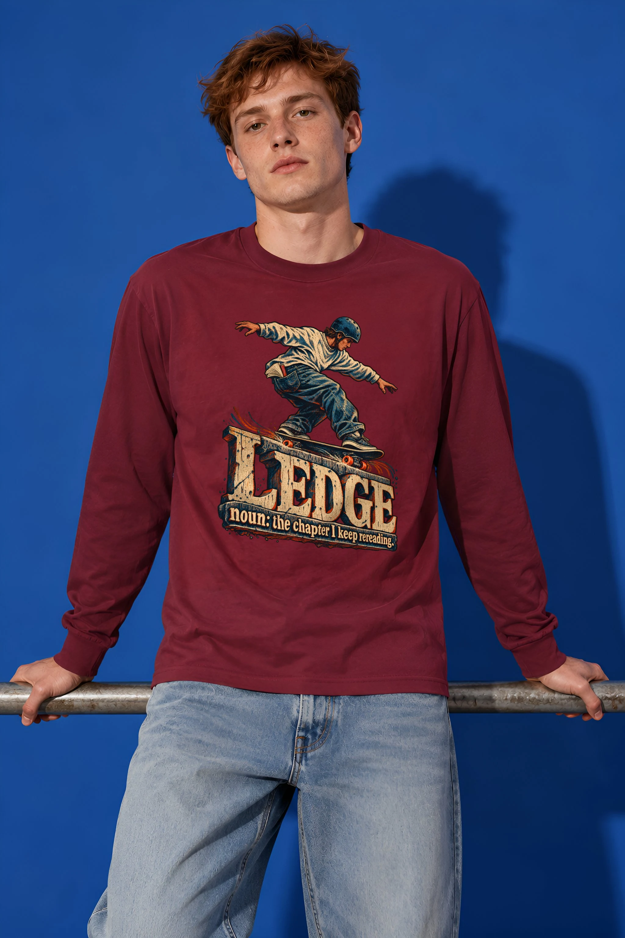 "Ledge Chapter I Keep Rereading" Unisex Longsleeve T-shirt