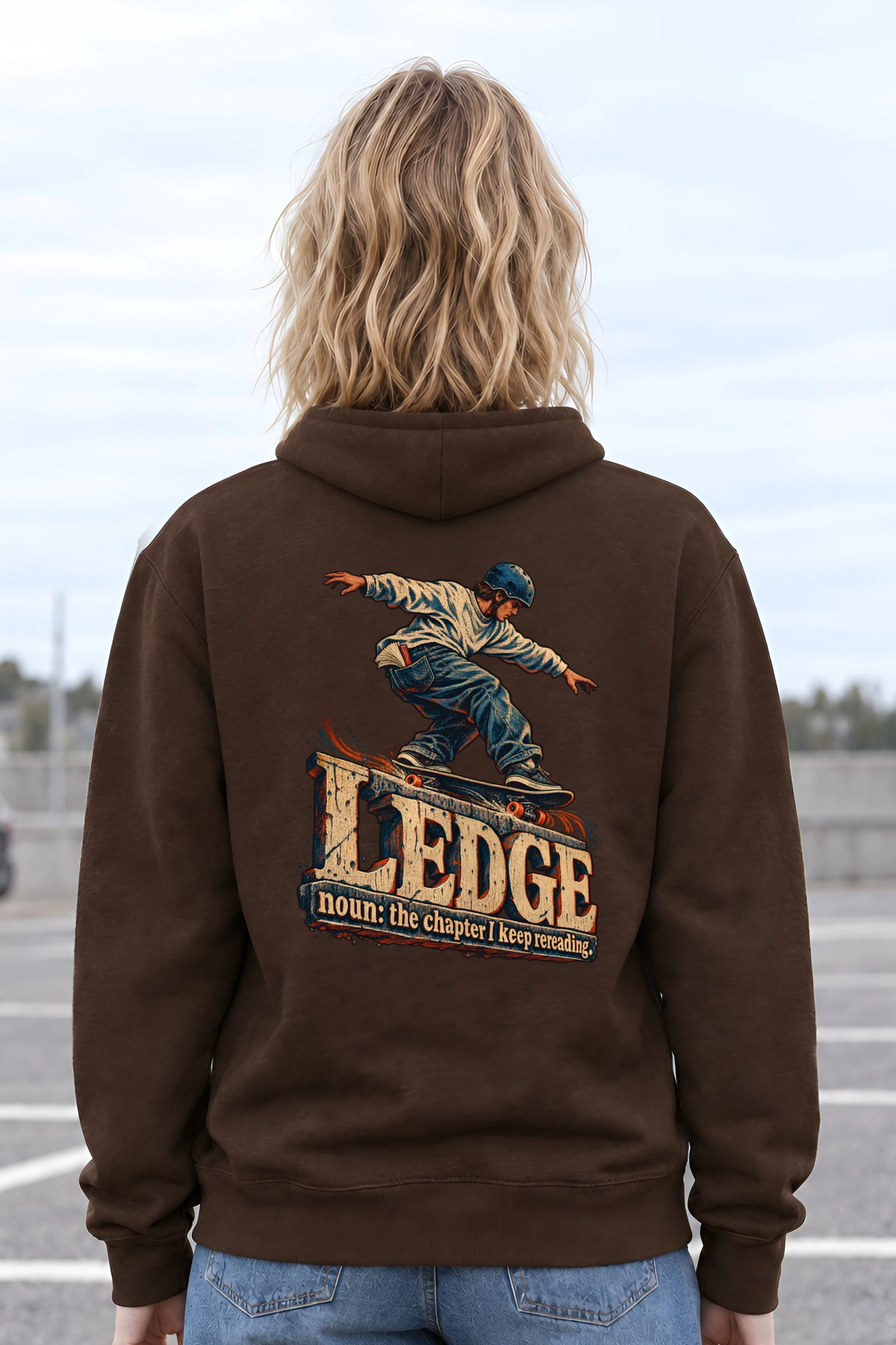 "Ledge Chapter I Keep Rereading" Unisex Pullover Hoodie